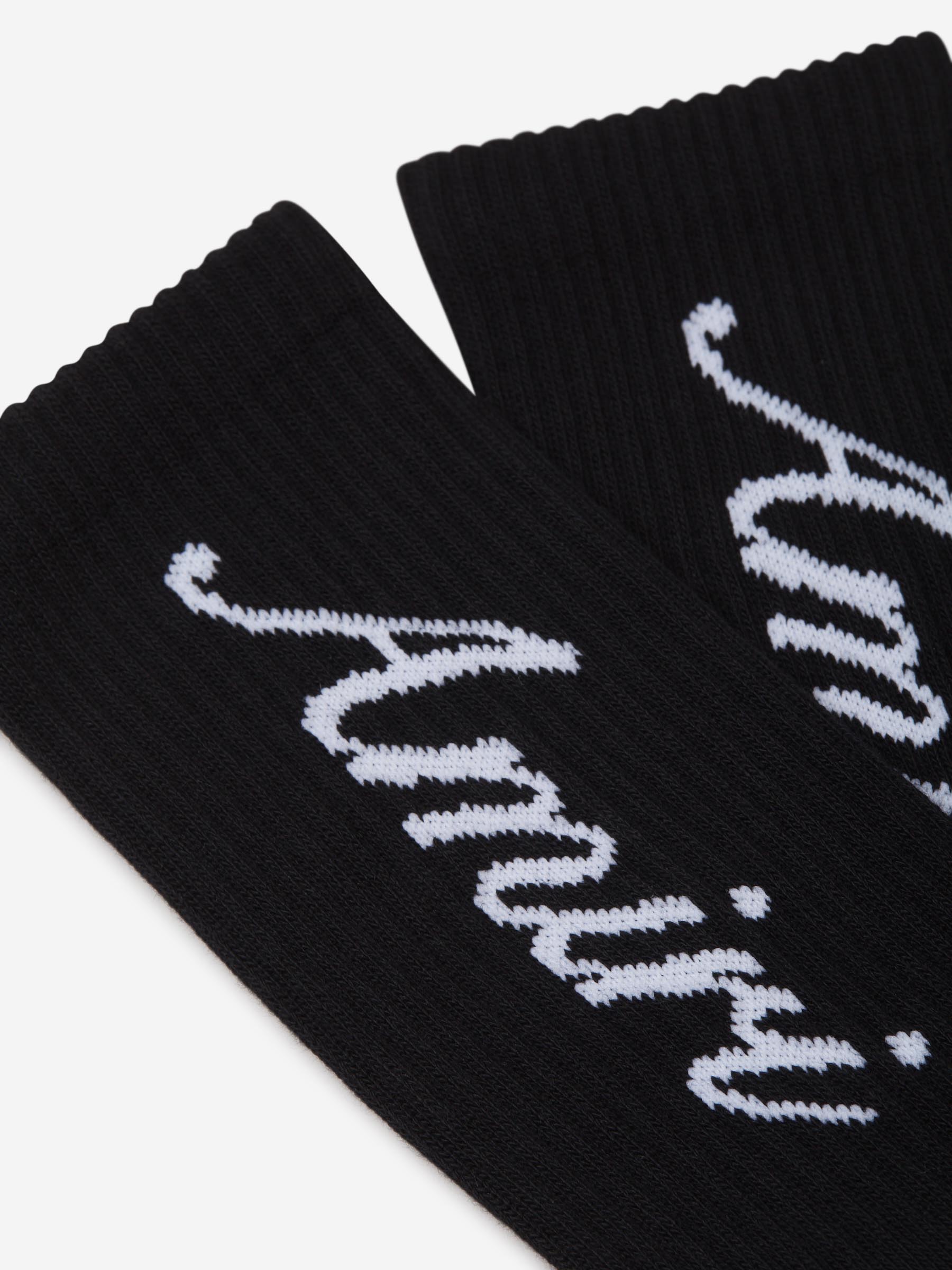 Amiri Calcetines Jacquard Logo color Negro sku 642-000450 01 - Foto 2