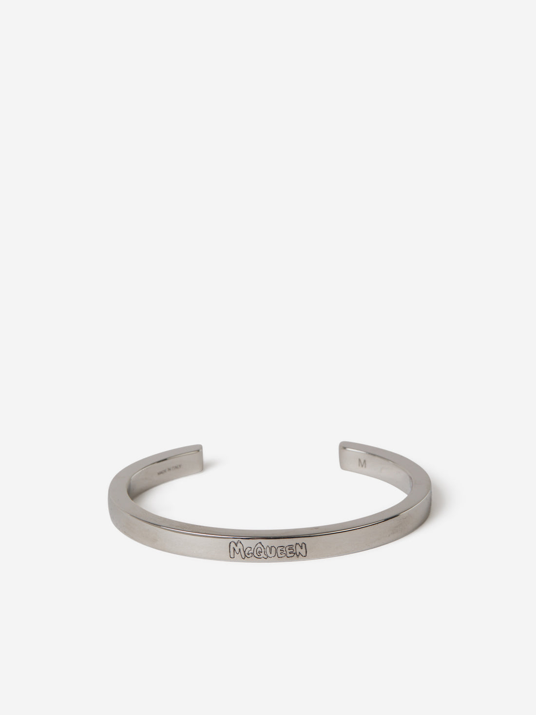 Alexander McQueen Brazalete Logo Graffiti color Plateado sku 682-000465 01 - Foto 1