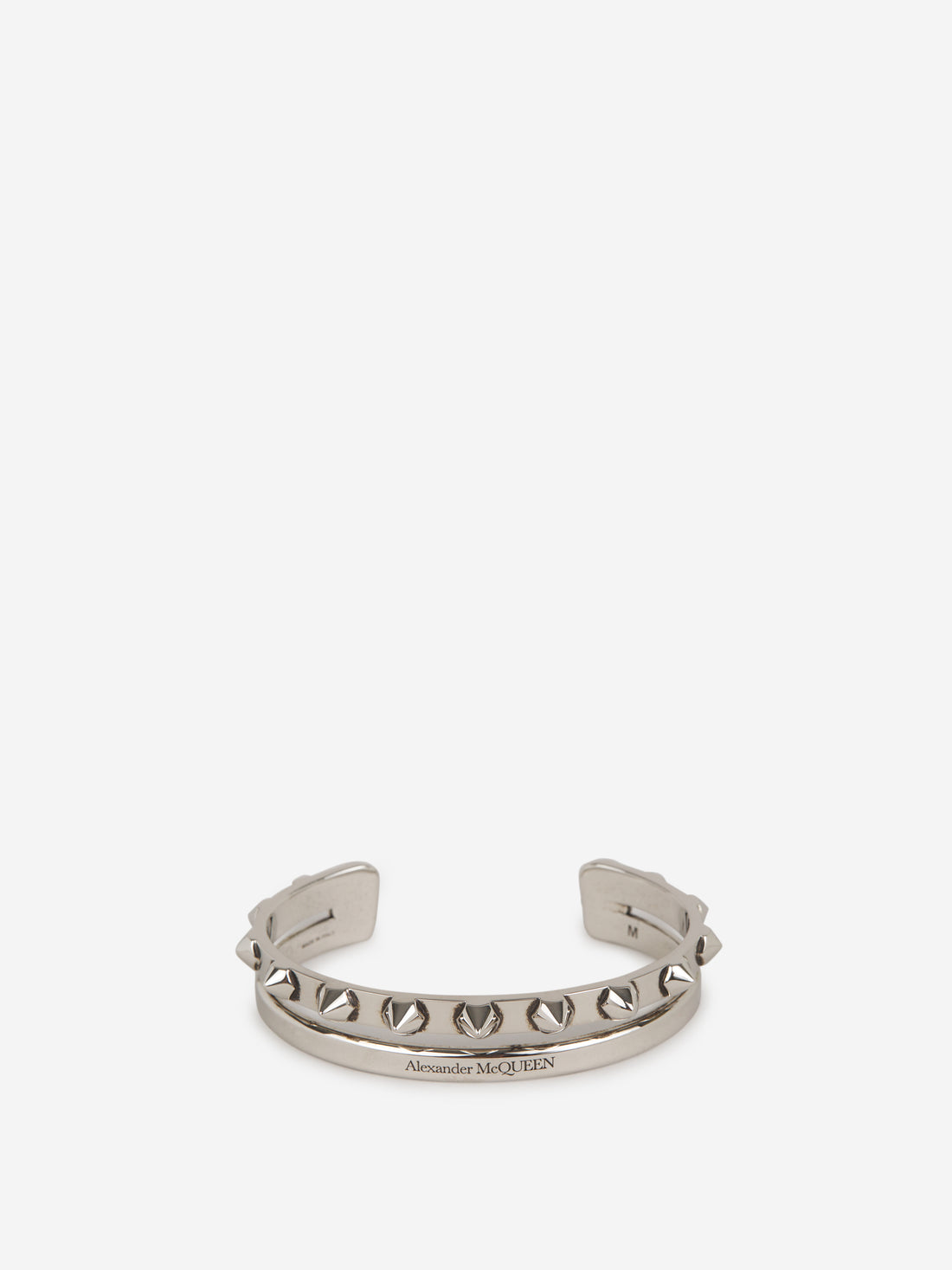 Alexander McQueen Brazalete Punk Stud color Plateado sku 682-000466 01 - Foto 1