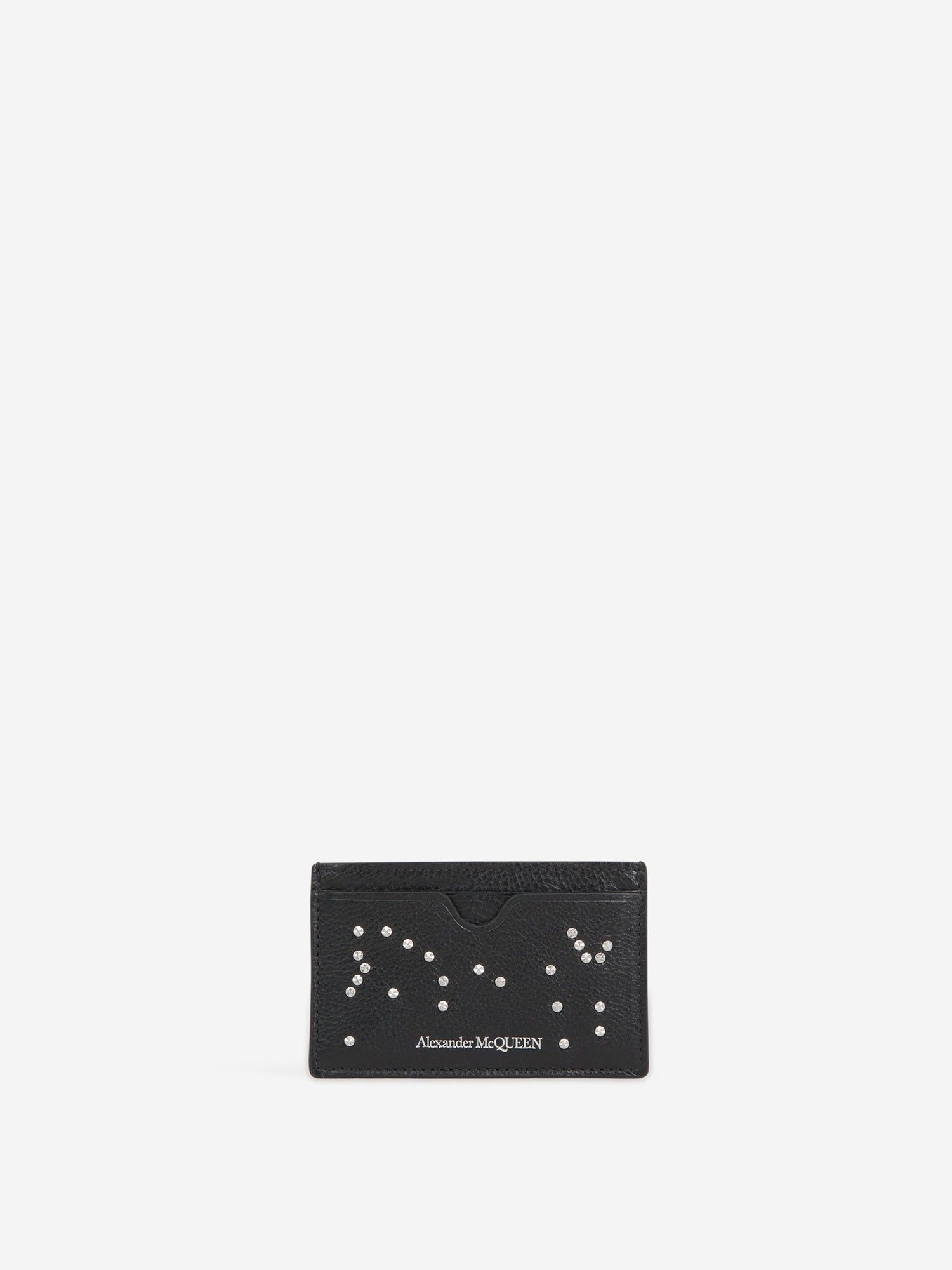 Outlet online Alexander McQueen Hombre Tarjetero Piel Apliques Cristales color Negro sku 691-001147 01 - Foto 1