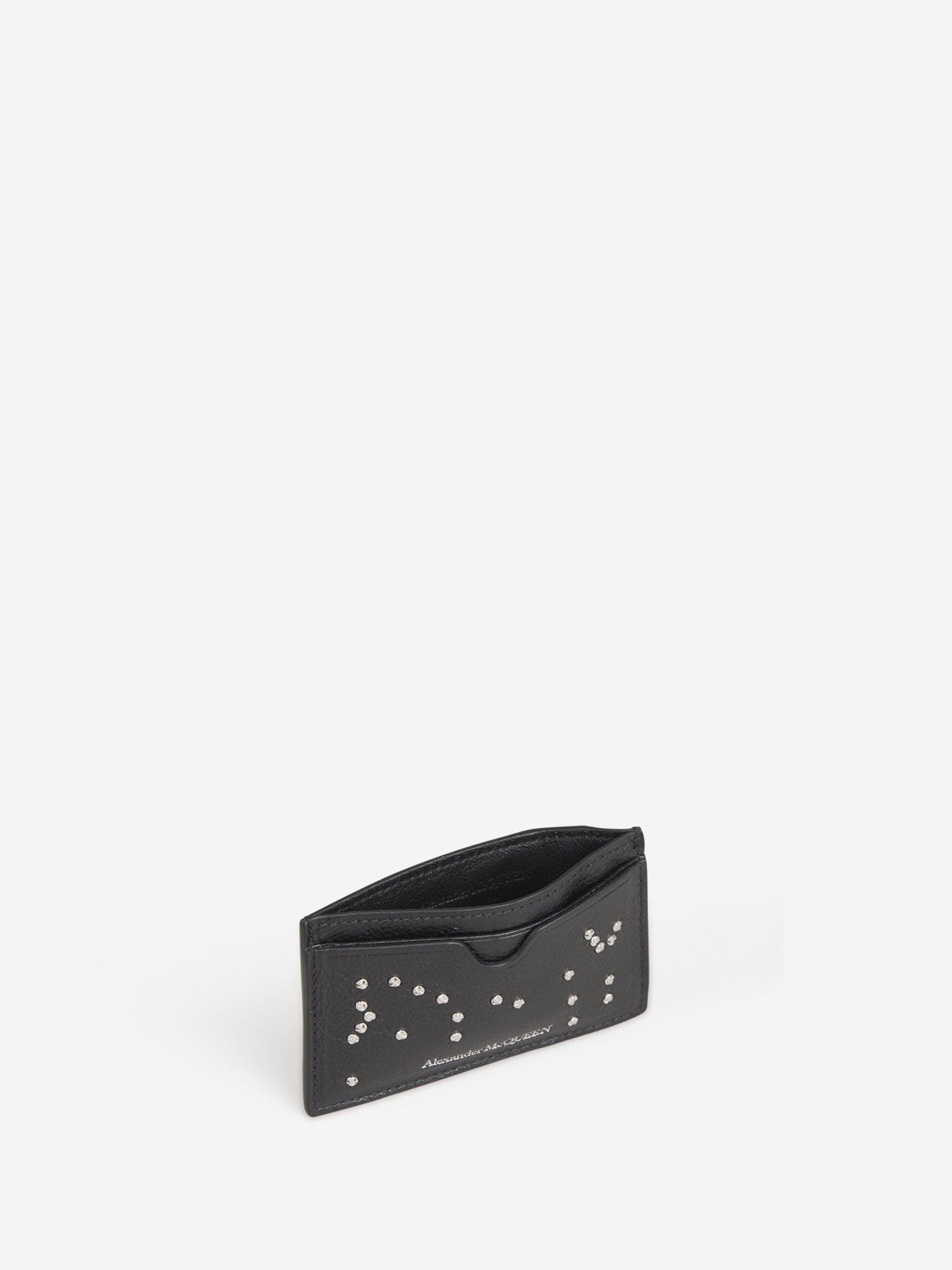 Outlet online Alexander McQueen Hombre Tarjetero Piel Apliques Cristales color Negro sku 691-001147 01 - Foto 4