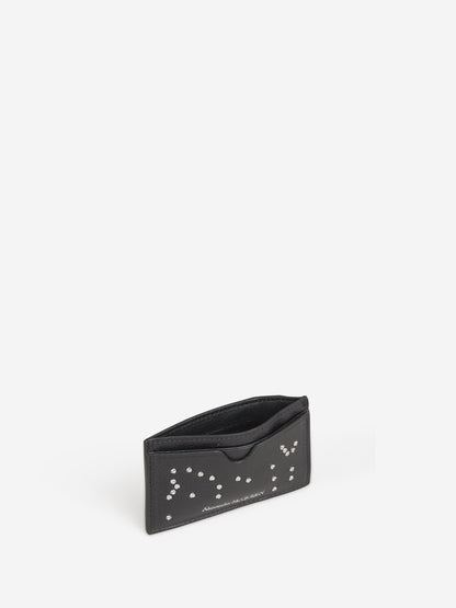 Outlet online Alexander McQueen Hombre Tarjetero Piel Apliques Cristales color Negro sku 691-001147 01 - Foto 4