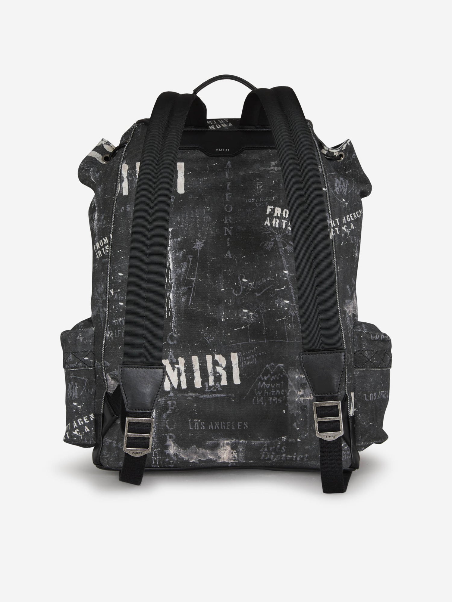 Amiri Mochila Lona Logo color Negro sku 692-001411 01 - Foto 3
