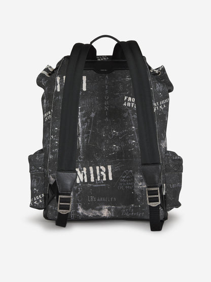 Amiri Mochila Lona Logo color Negro sku 692-001411 01 - Foto 3