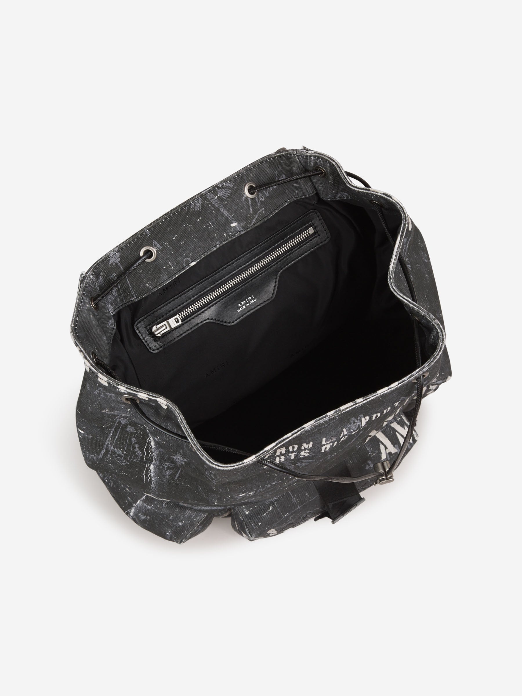 Amiri Mochila Lona Logo color Negro sku 692-001411 01 - Foto 4