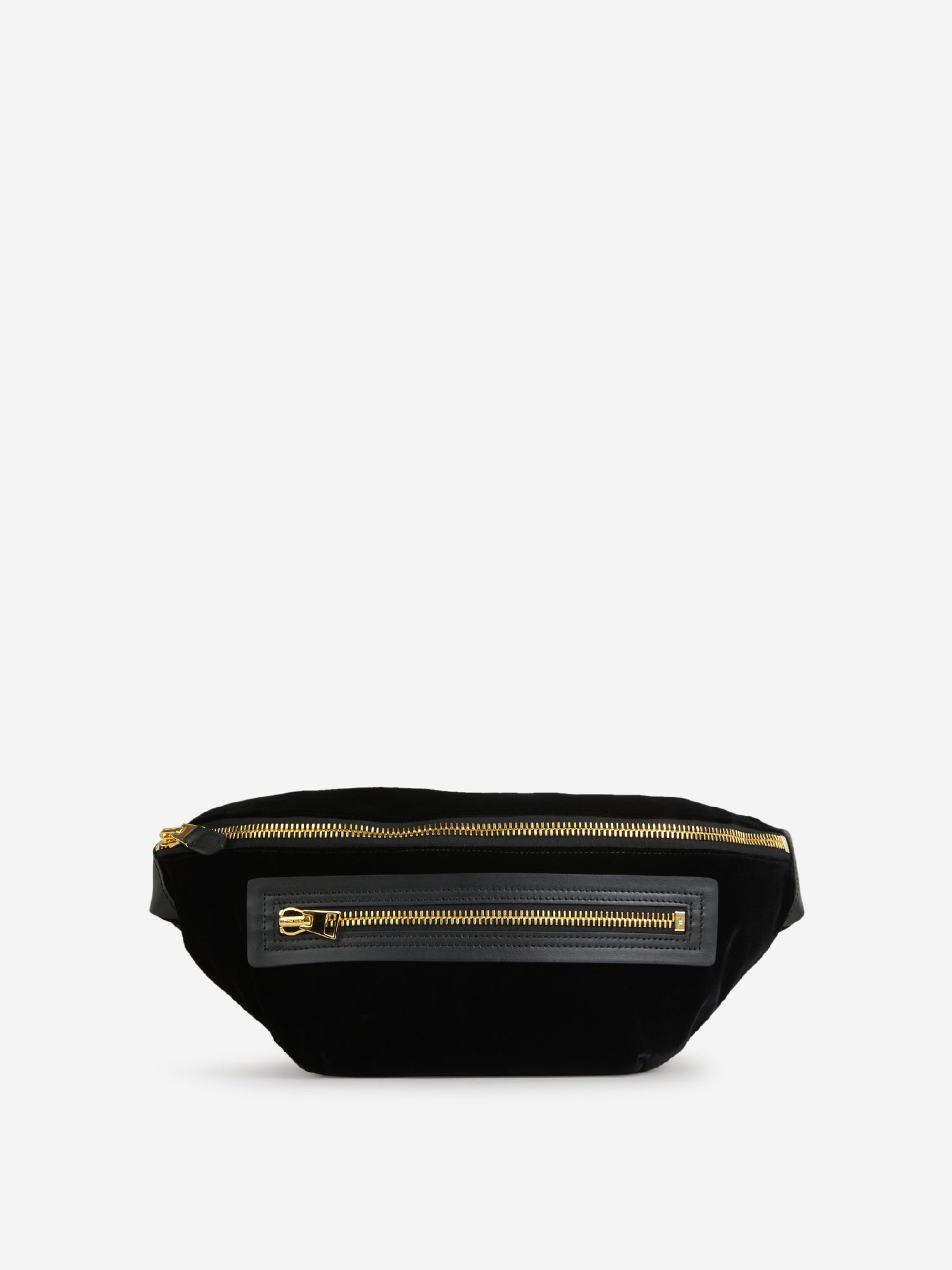 Outlet online Tom Ford Hombre Riñonera Terciopelo Contraste color Negro sku 692-001437 01 - Foto 1