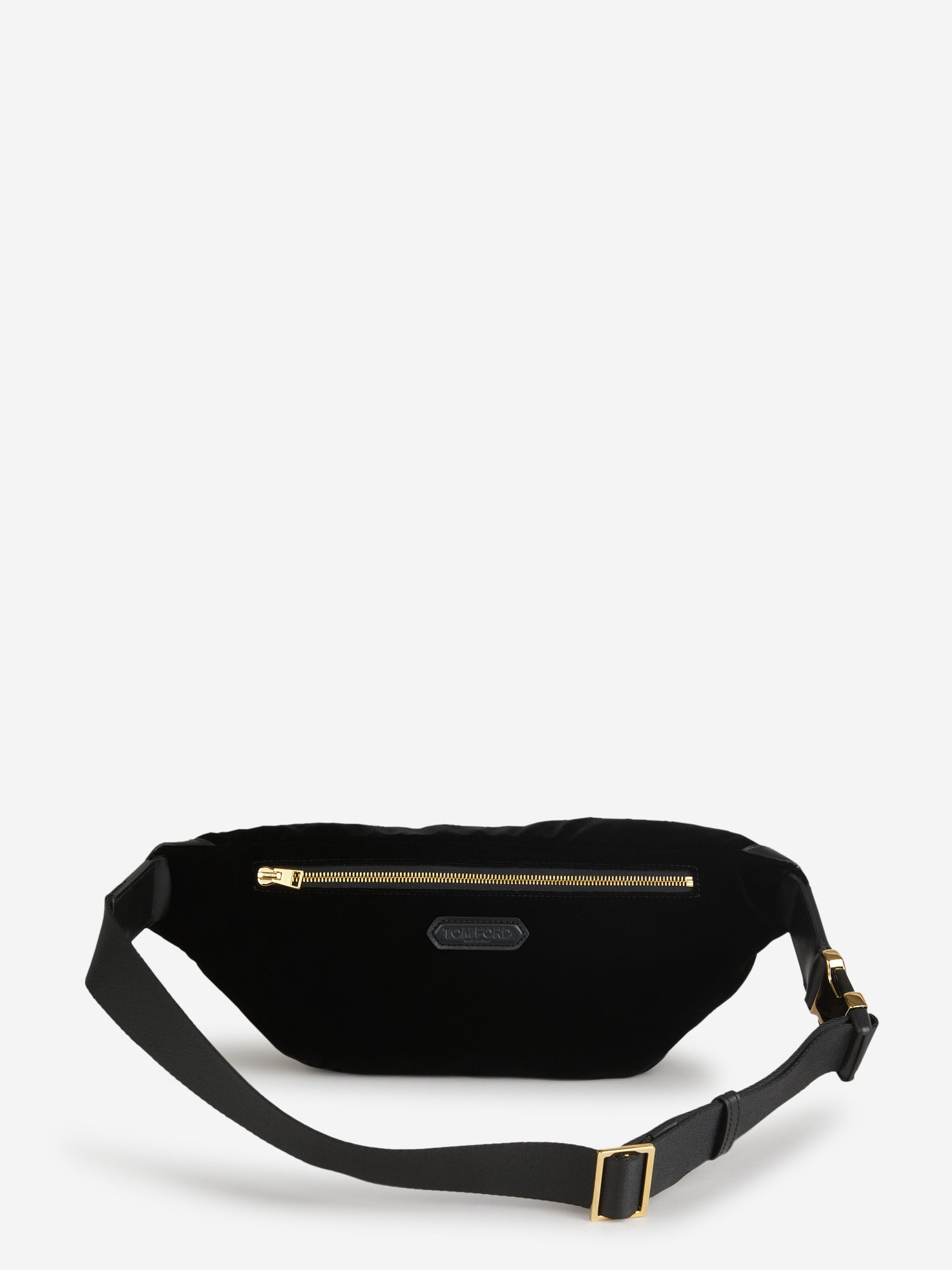 Outlet online Tom Ford Hombre Riñonera Terciopelo Contraste color Negro sku 692-001437 01 - Foto 3