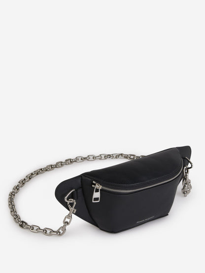 Outlet online Alexander McQueen Hombre Riñonera Biker Logo color Negro sku 692-001645 01 - Foto 2