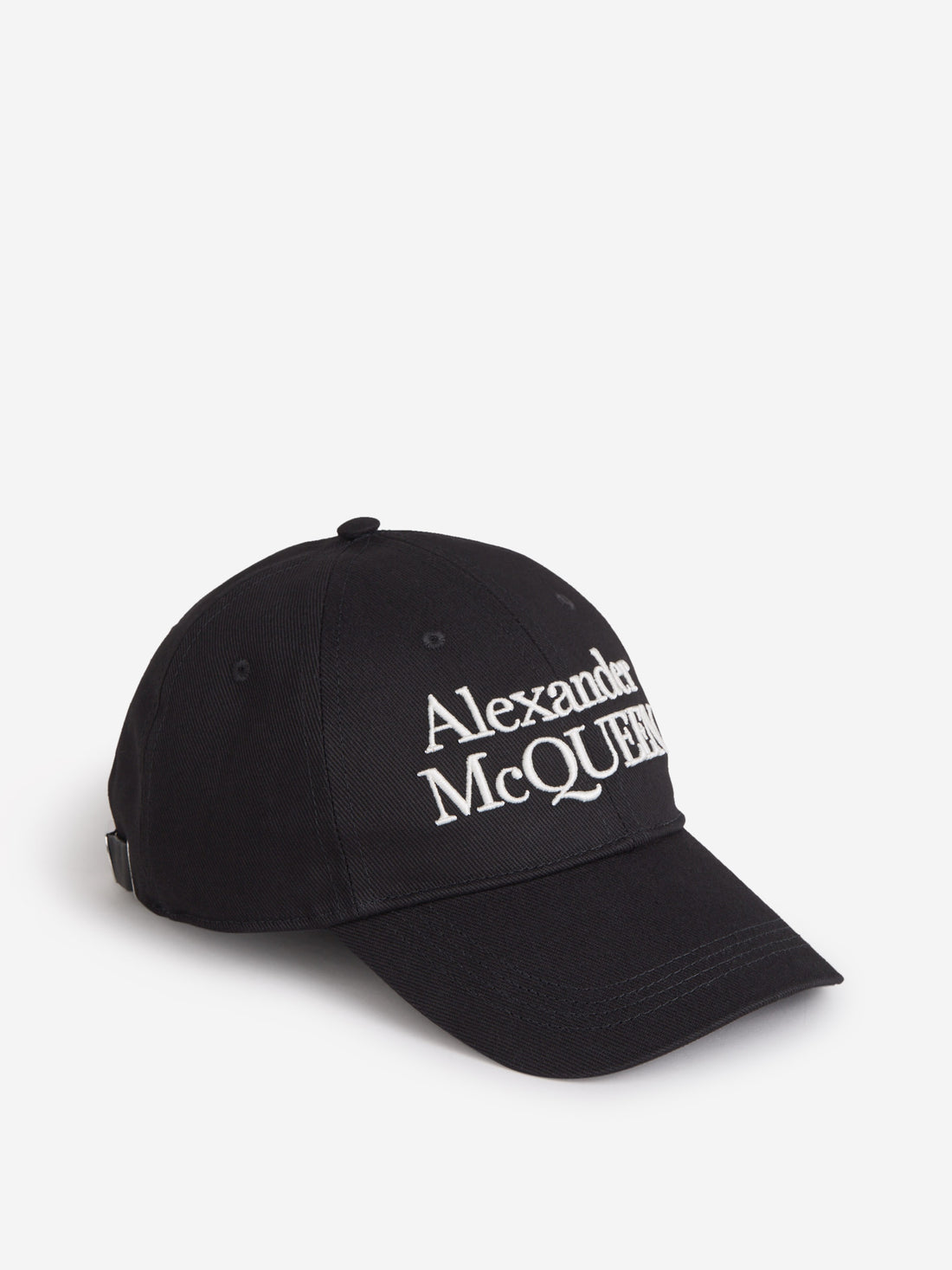 Alexander McQueen Gorra Logo Algodón color Negro sku 695-000909 01 - Foto 1