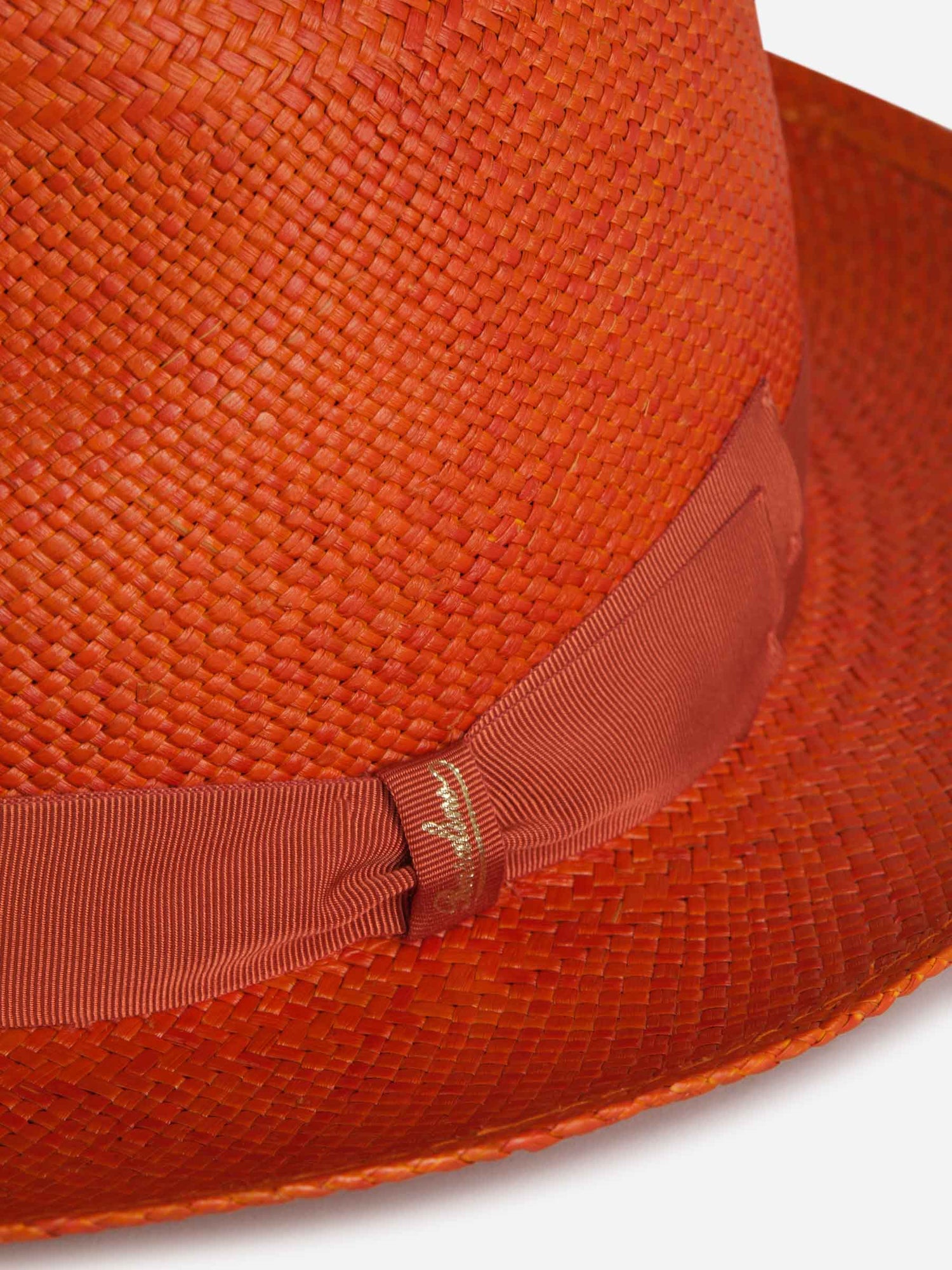 Outlet online Borsalino Hombre Sombrero Miglia Panamá color Naranja sku 695-001111 01 - Foto 5