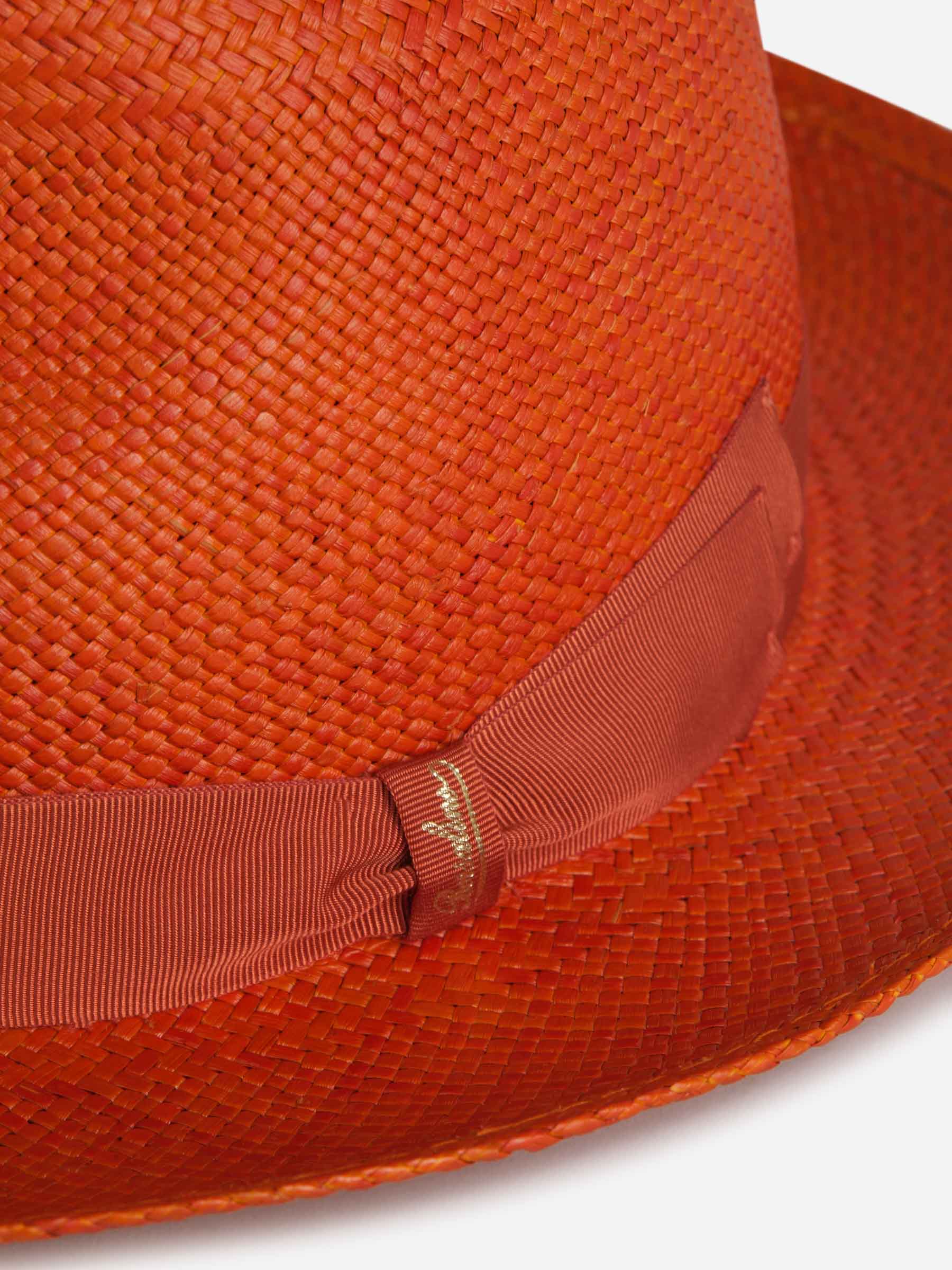 Outlet online Borsalino Hombre Sombrero Miglia Panamá color Naranja sku 695-001111 01 - Foto 5