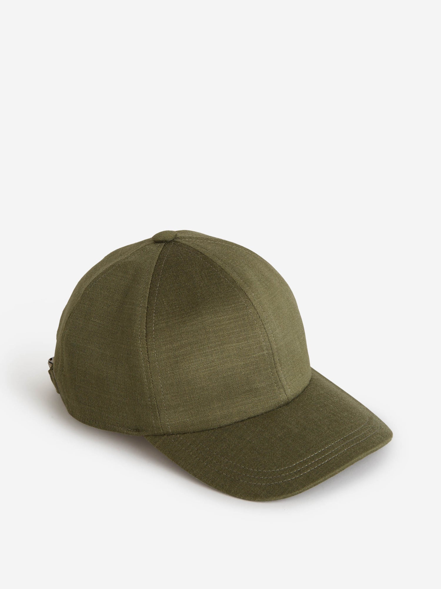 Isaia Gorra Béisbol Lino color Verde Militar sku 695-001118 02 - Foto 1