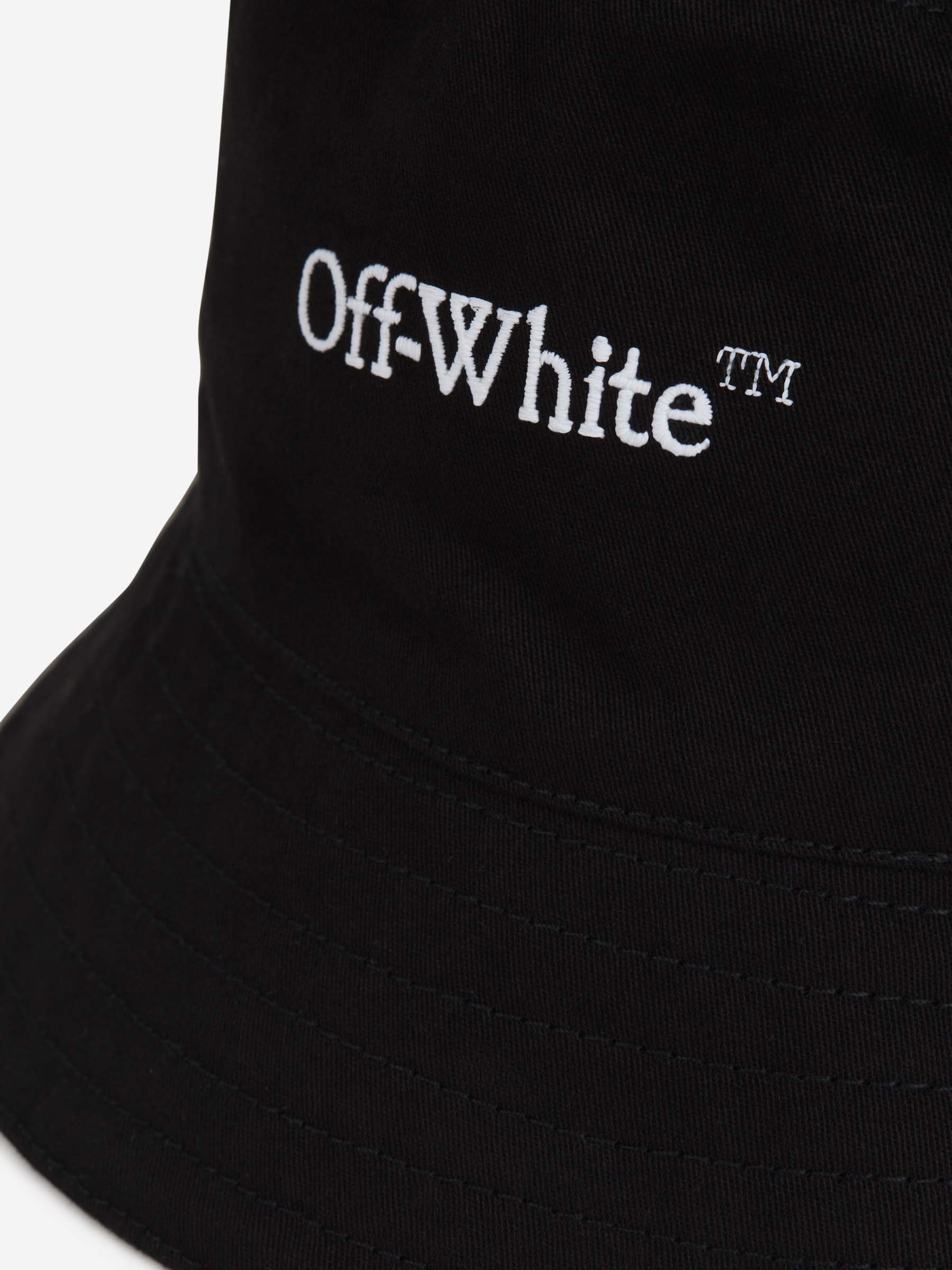 Off-White Gorro Pescador Logo color Negro sku 695-001194 01 - Foto 4