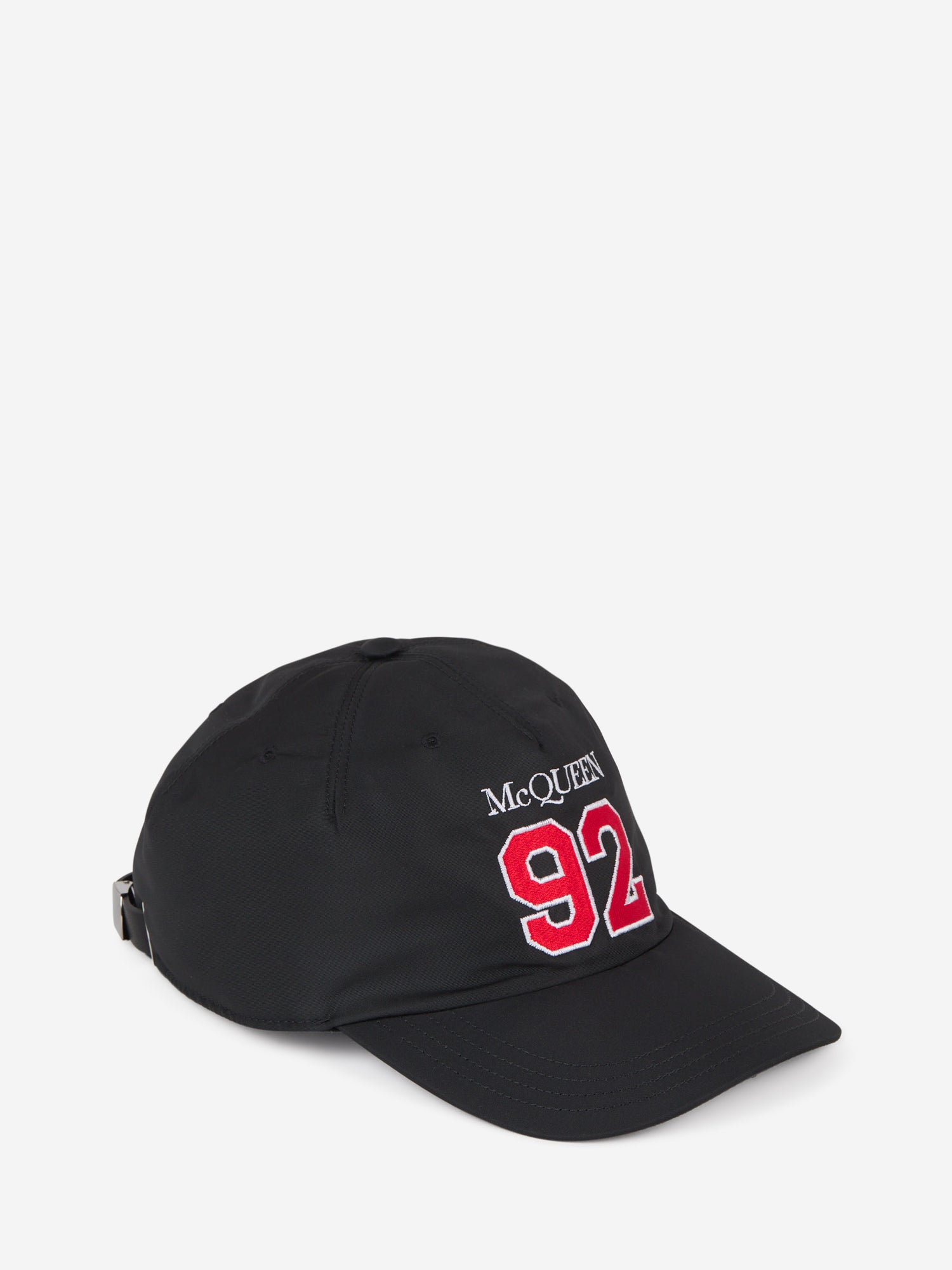 Alexander McQueen Gorra Logo Bordado color Negro sku 695-001221 01 - Foto 1