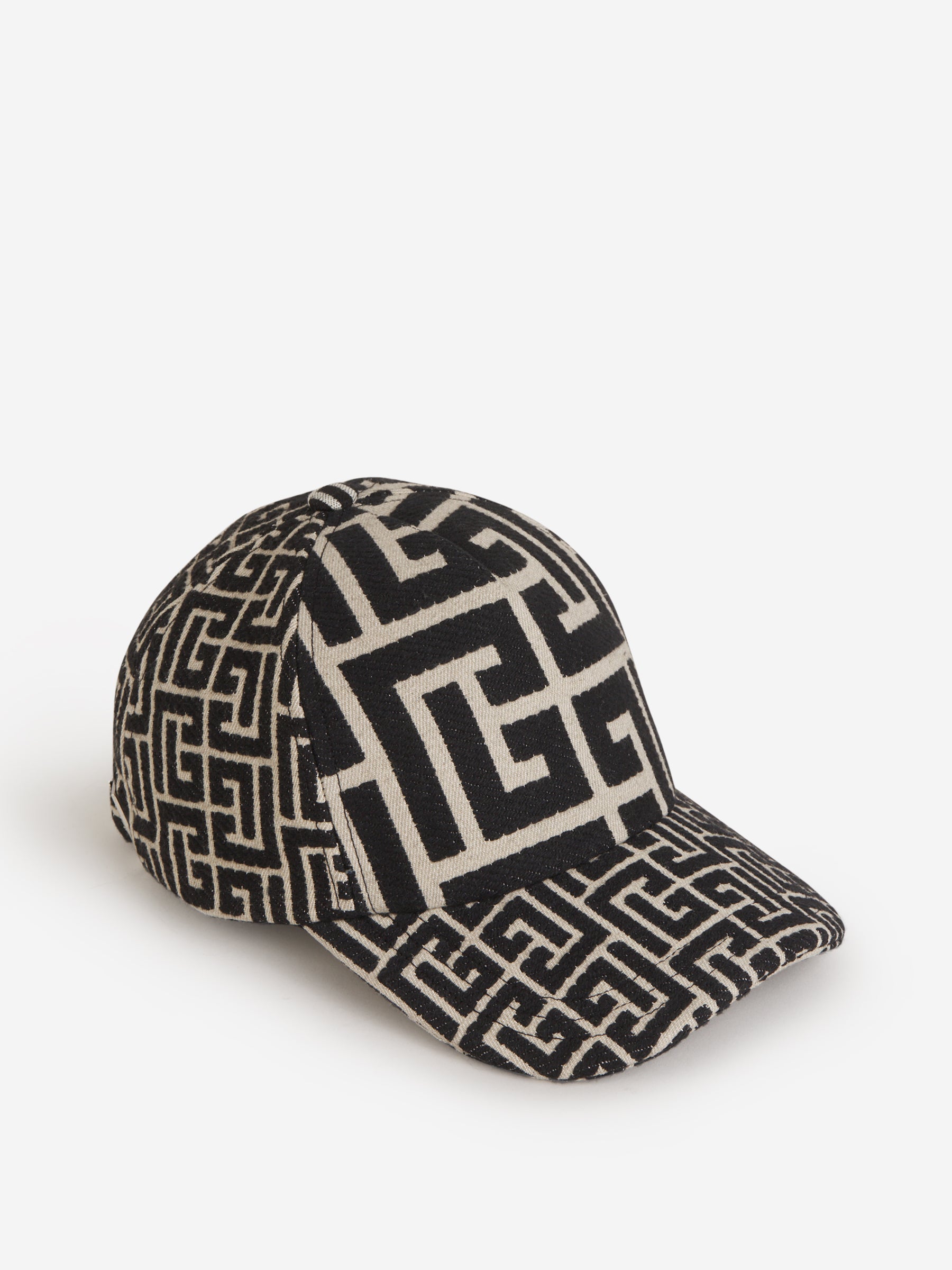 Balmain Gorra Béisbol Monograma color Blanco y Negro sku 695-001254 01 - Foto 1