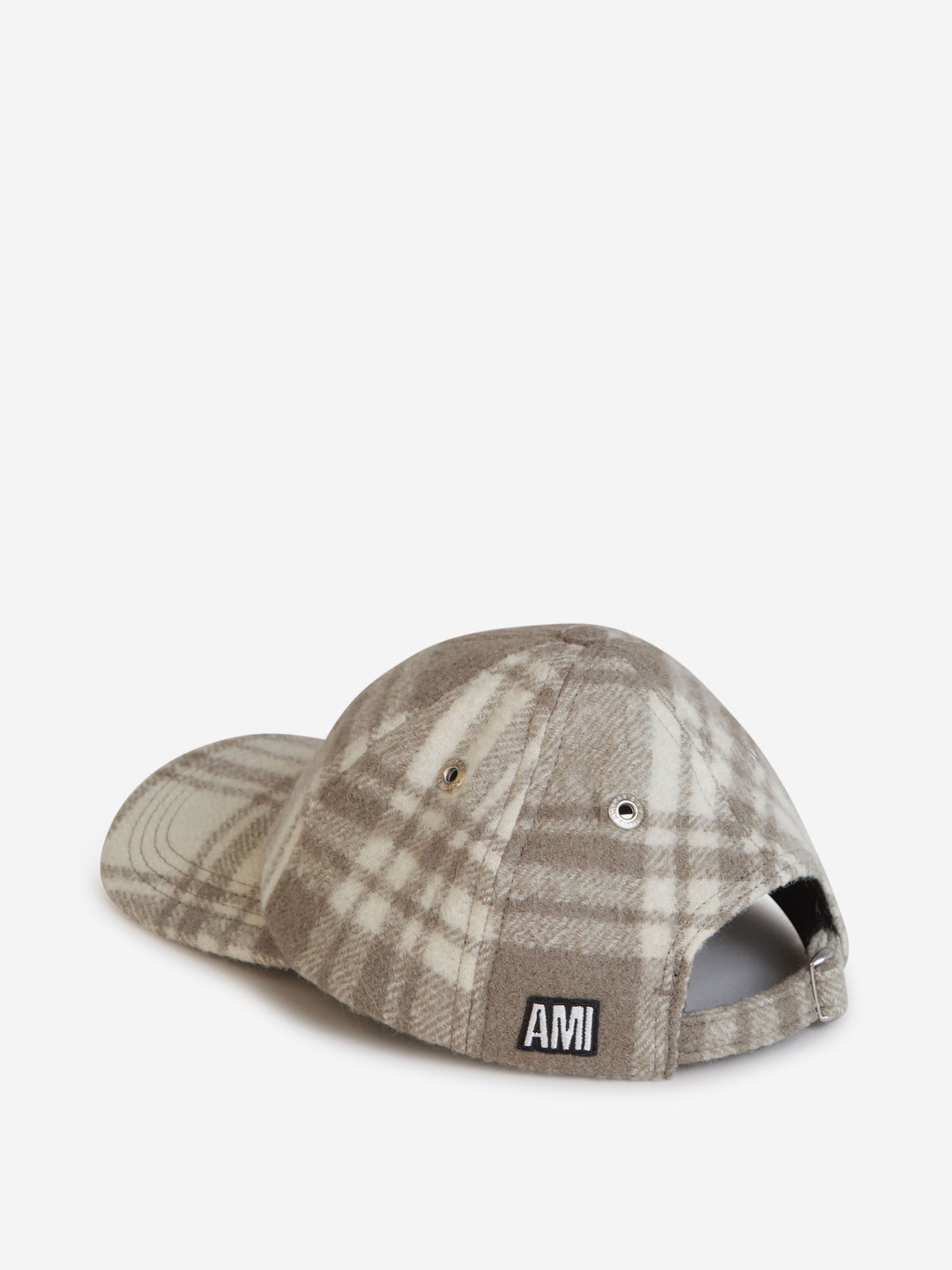 Ami Paris Gorra Lana Cuadros color Topo sku 695-001281 01 - Foto 4