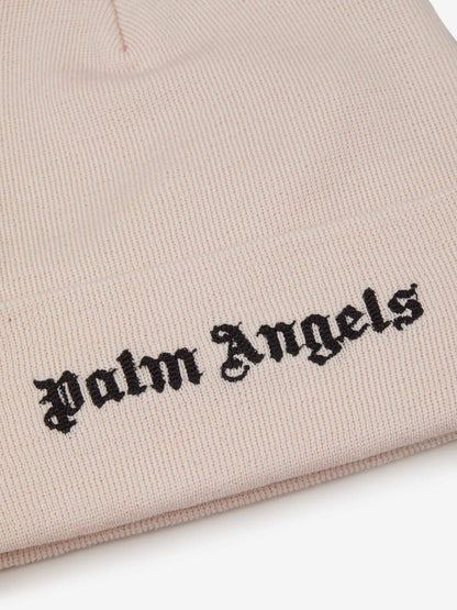 Palm Angels Gorro Logo Bordado color Beis sku 695-001289 01 - Foto 2