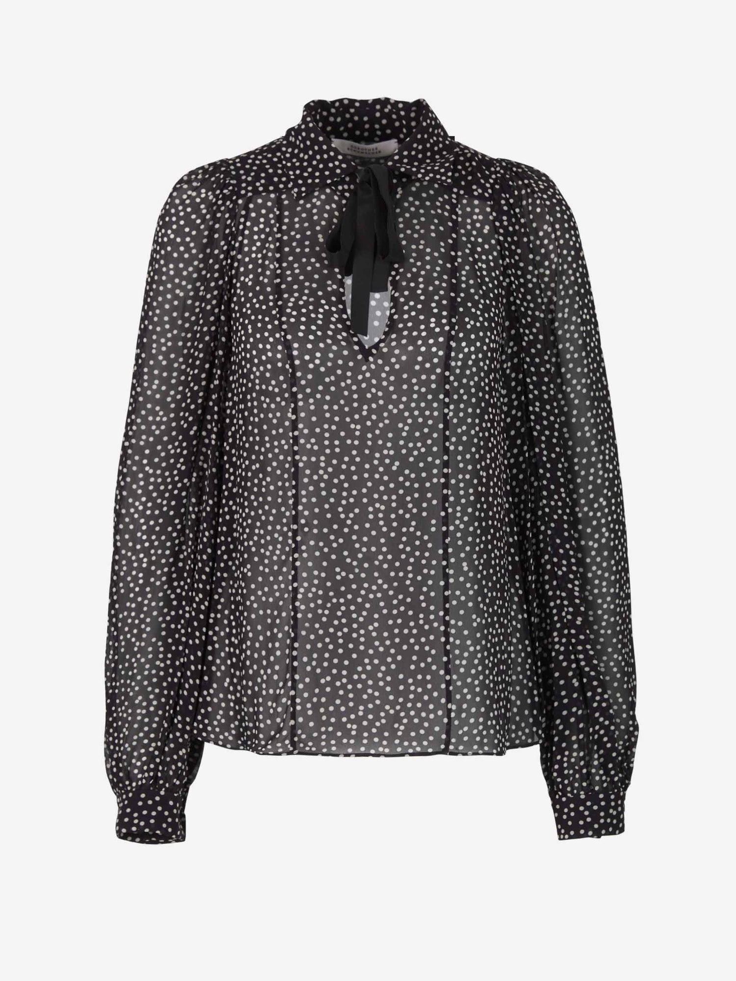 Dorothee Schumacher Blusa Transparent City Lights color Negro sku 701-001729 00 - Foto 1