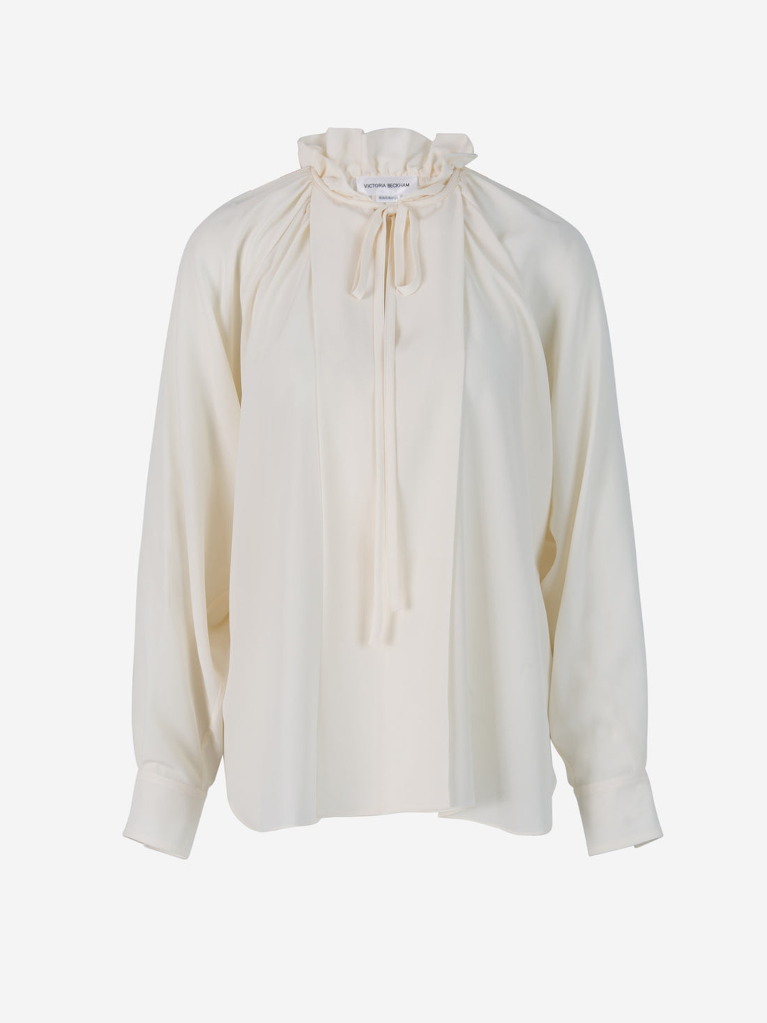 Victoria Beckham Blusa Volantes Seda color Crema sku 701-001781 01 - Foto 1