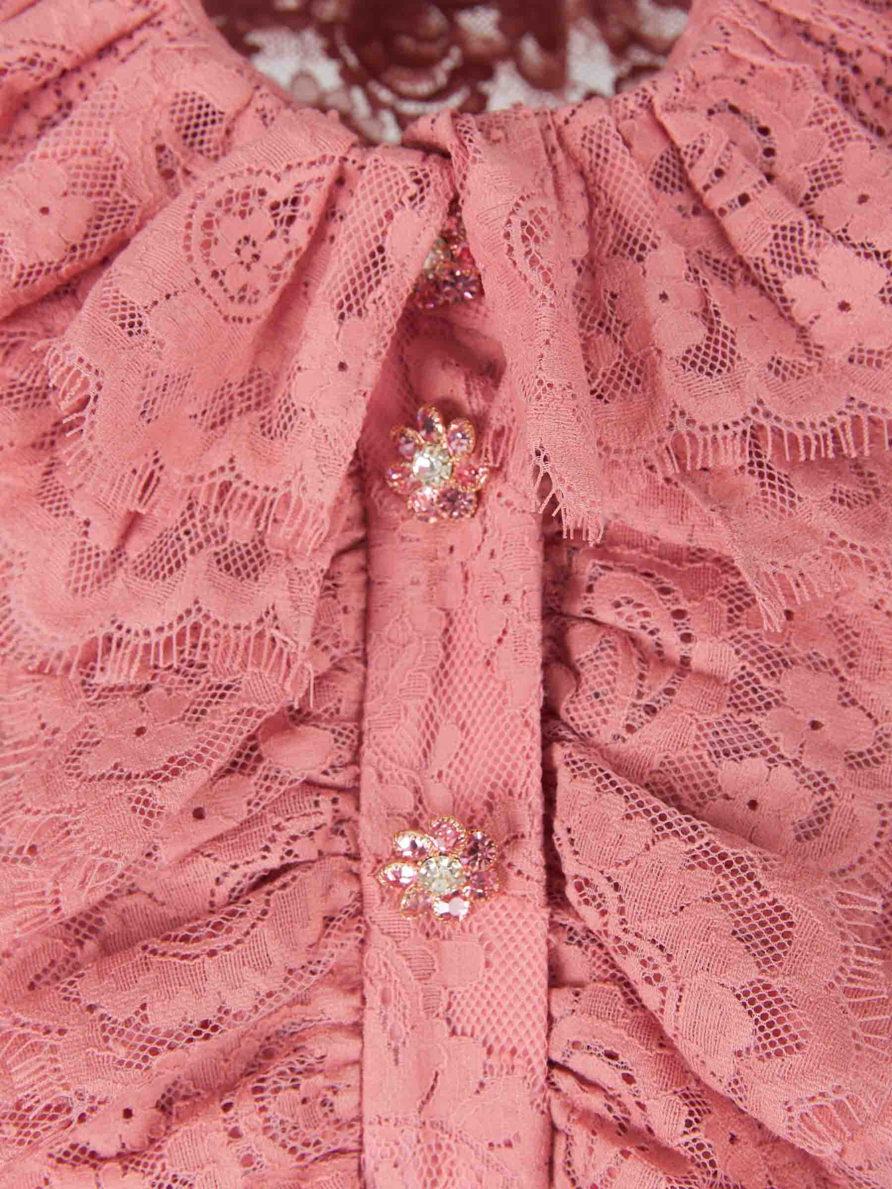 Zimmermann Blusa Kaleidoscope Encaje color Rosa Envejecido sku 701-001784 00 - Foto 3