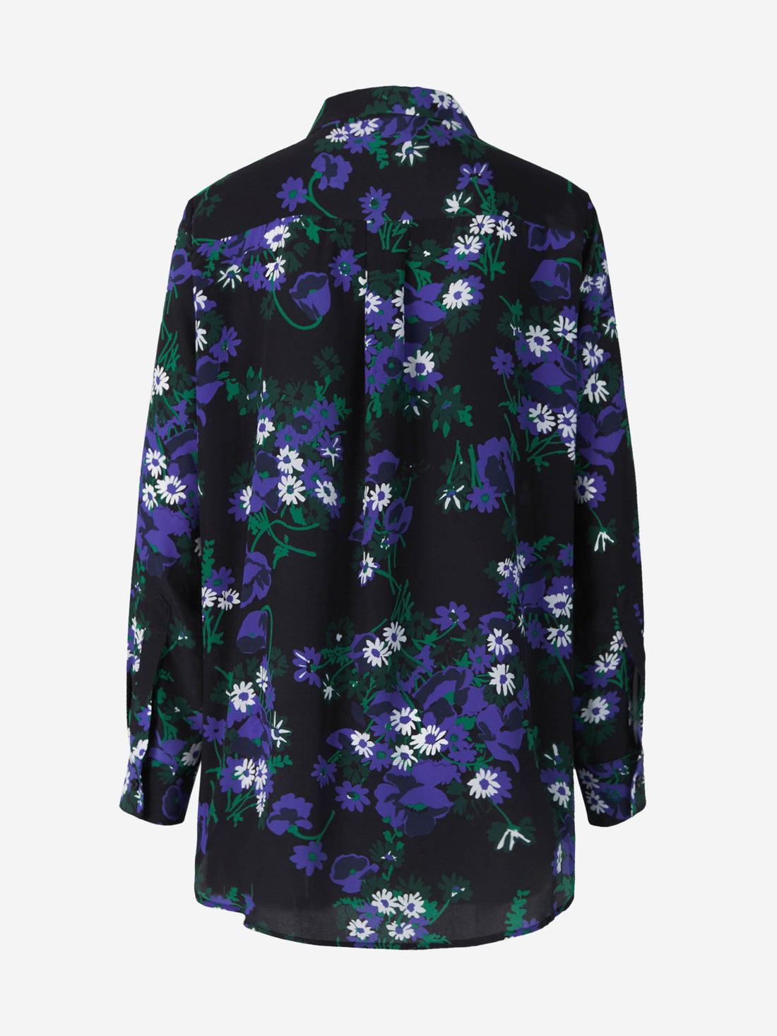 Plan C Blusa Estampado Floral Seda color Azul Marino sku 701-001795 01 - Foto 2