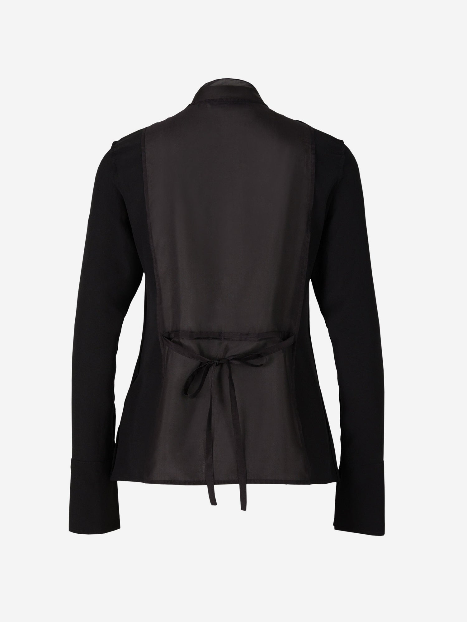 Victoria Beckham Blusa Lazo Seda color Negro sku 701-001825 00 - Foto 2