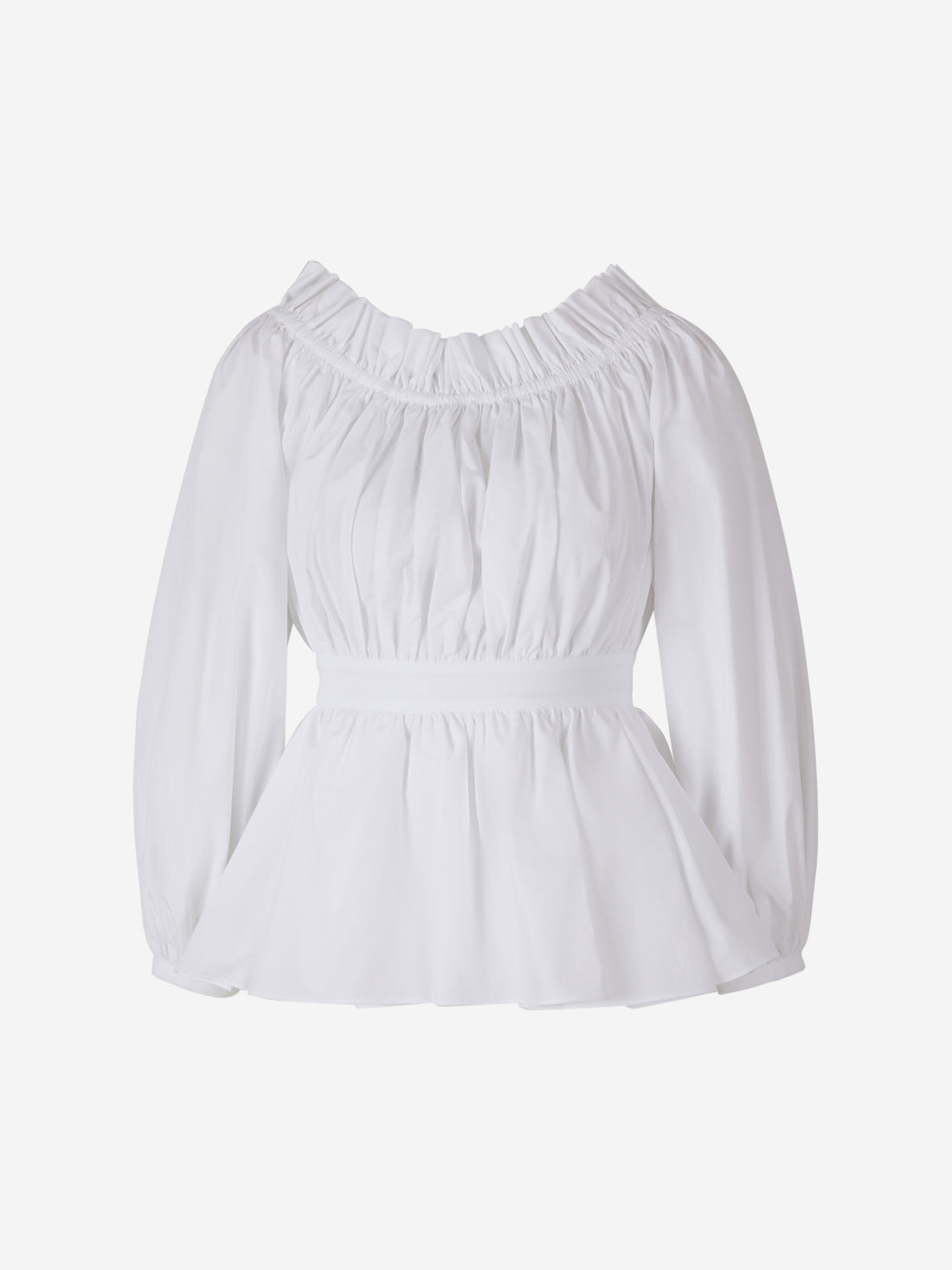 Alexander McQueen Blusa Mangas Abullonadas color Blanco sku 701-001918 01 - Foto 1
