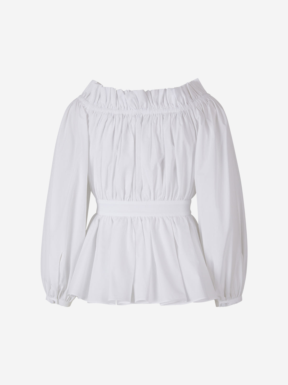 Alexander McQueen Blusa Mangas Abullonadas color Blanco sku 701-001918 01 - Foto 2