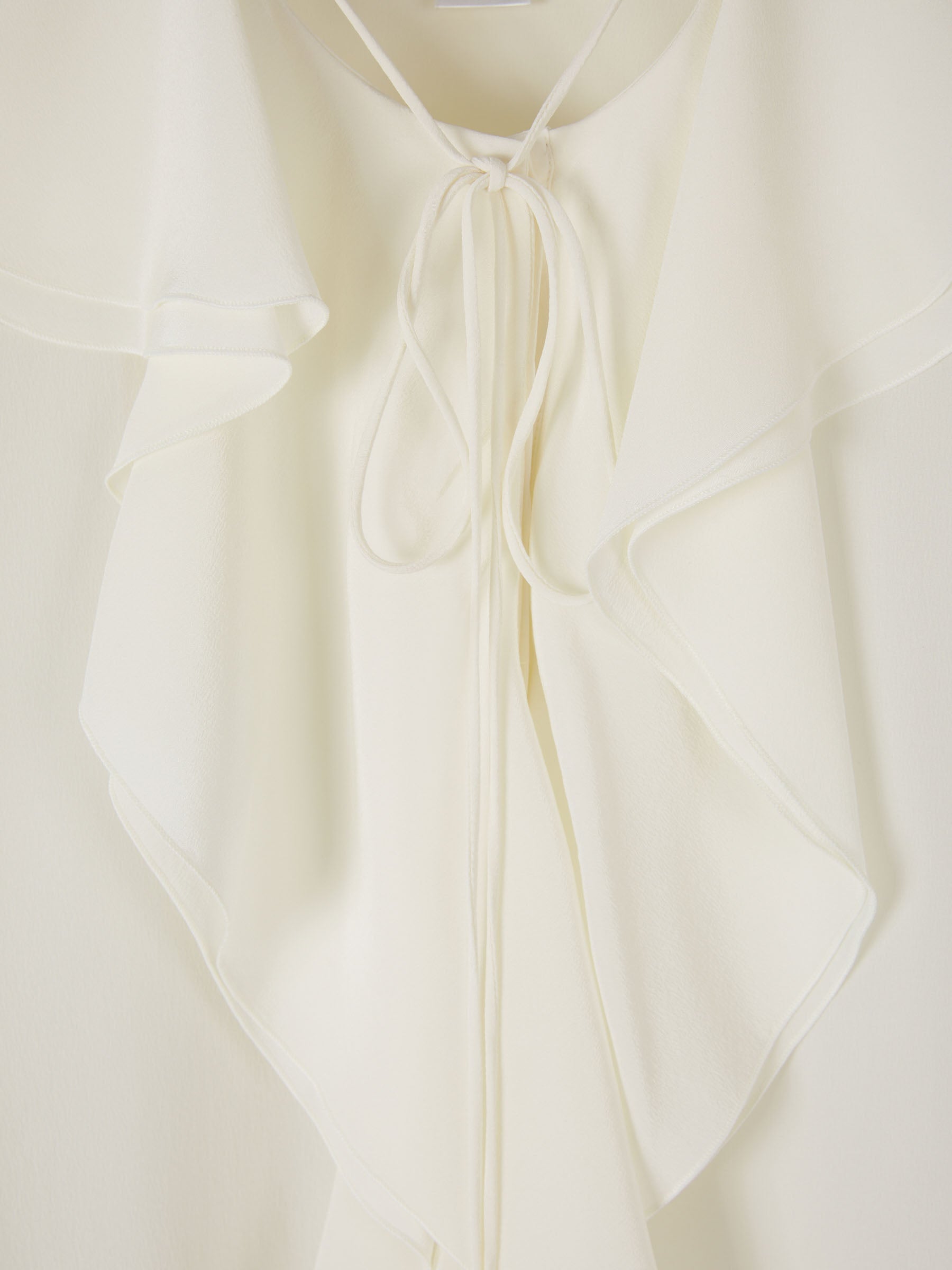 Victoria Beckham Blusa Romántica Seda color Crema sku 701-001957 00 - Foto 3