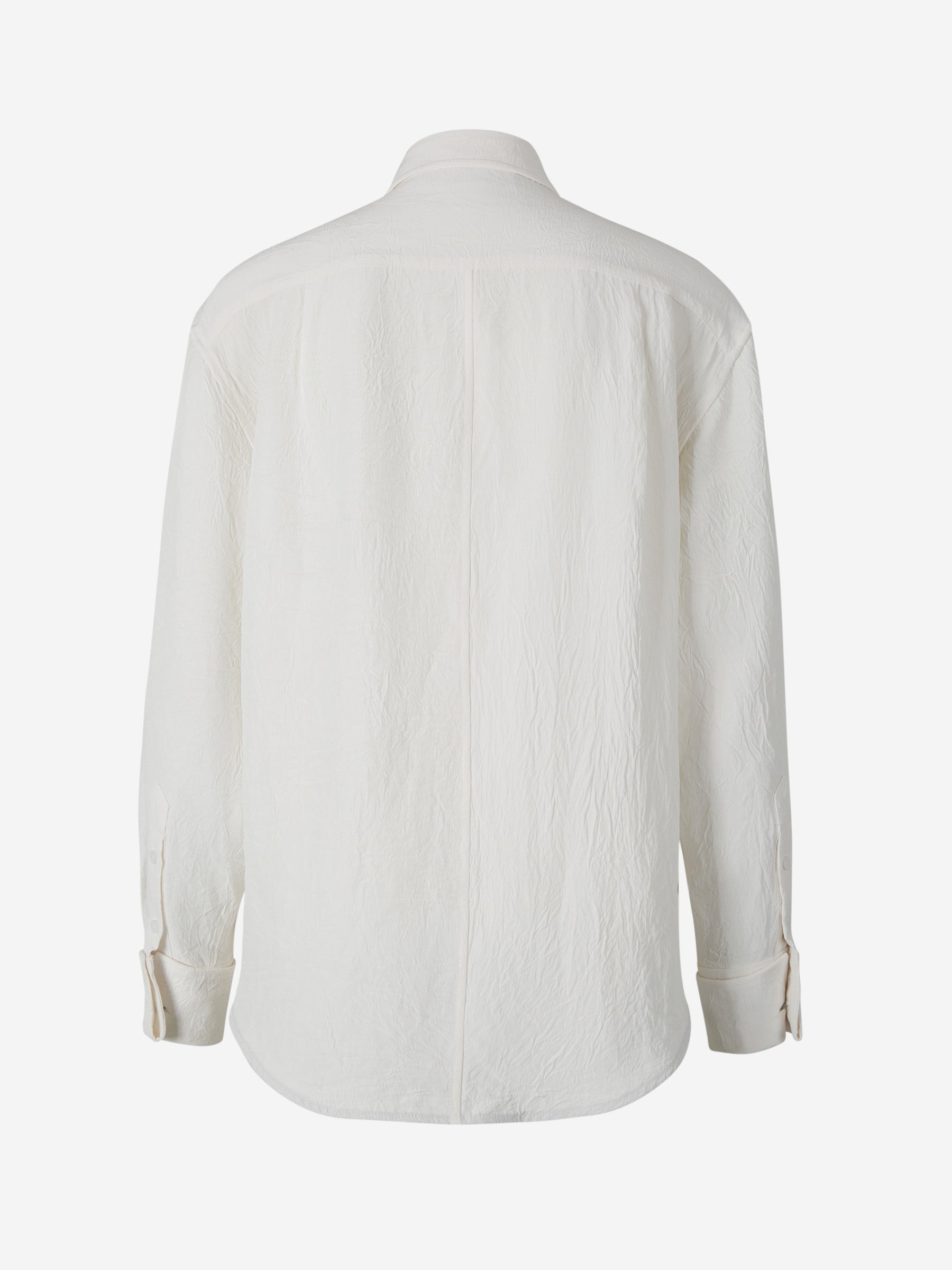 Proenza Schouler Camisa Diseño Crinkled color Beis sku 701-001979 00 - Foto 2