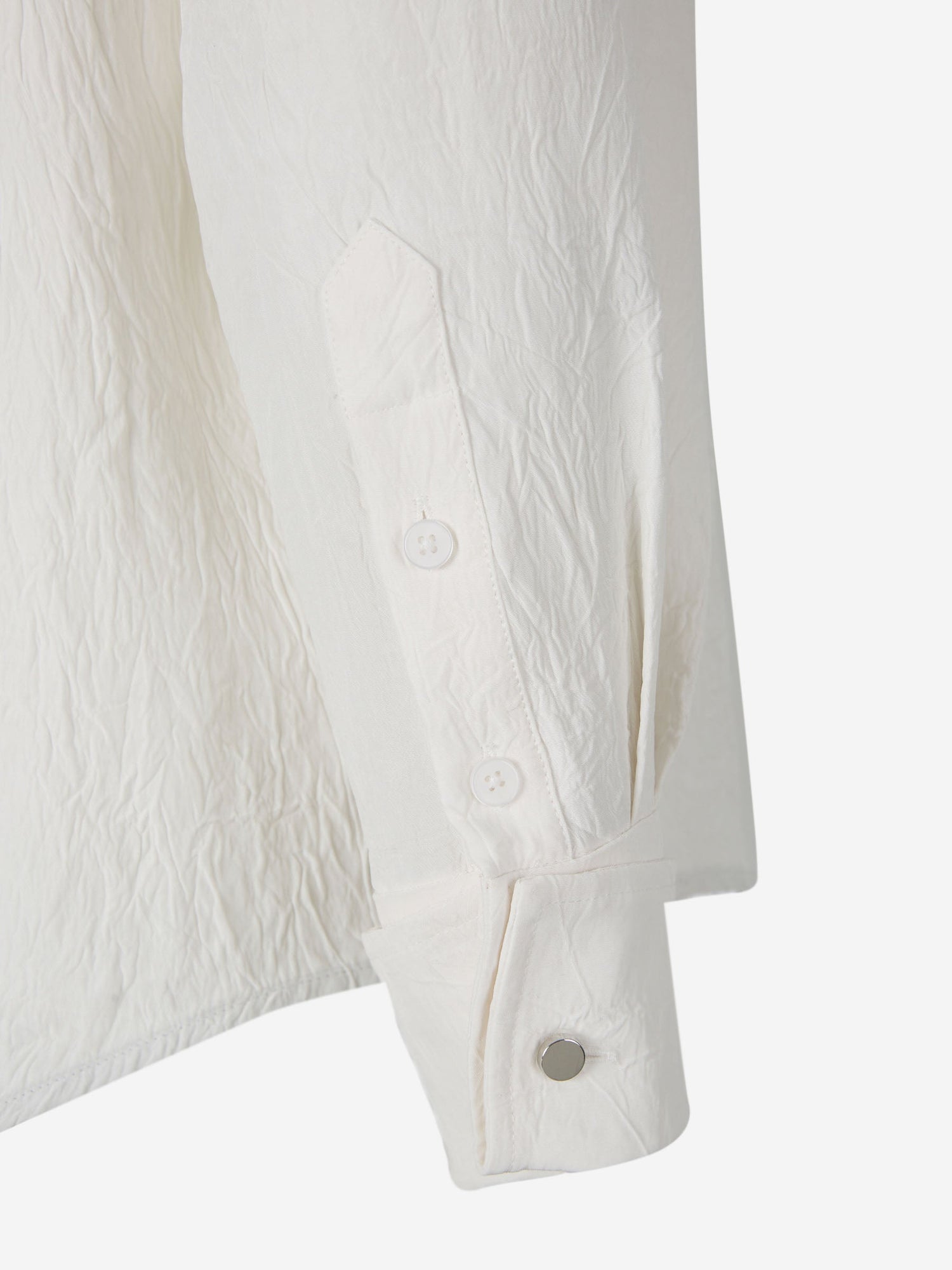 Proenza Schouler Camisa Diseño Crinkled color Beis sku 701-001979 00 - Foto 3