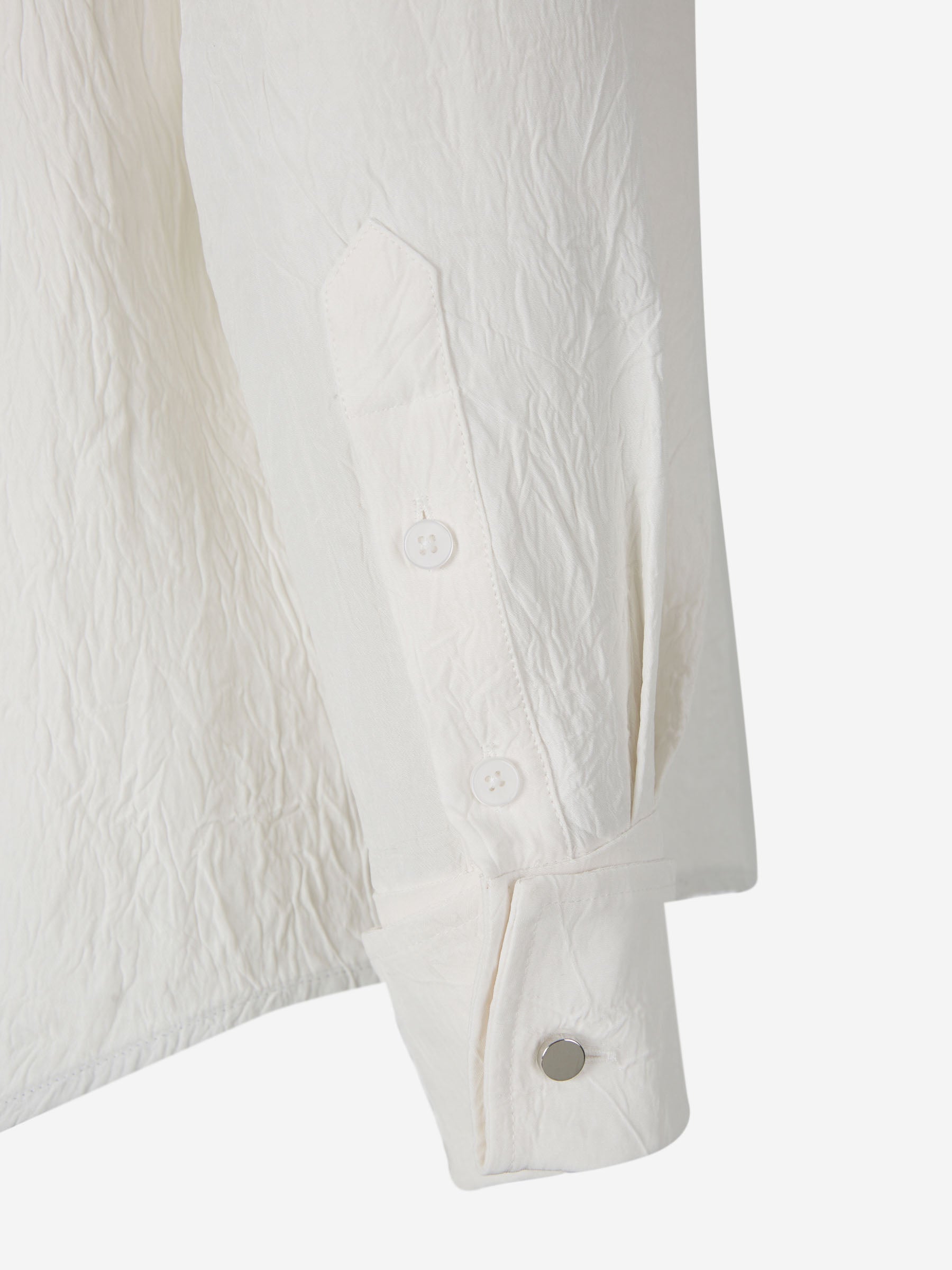 Proenza Schouler Camisa Diseño Crinkled color Beis sku 701-001979 00 - Foto 3