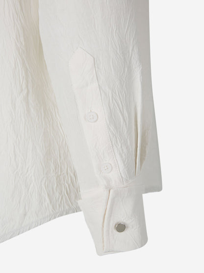 Proenza Schouler Camisa Diseño Crinkled color Beis sku 701-001979 00 - Foto 3