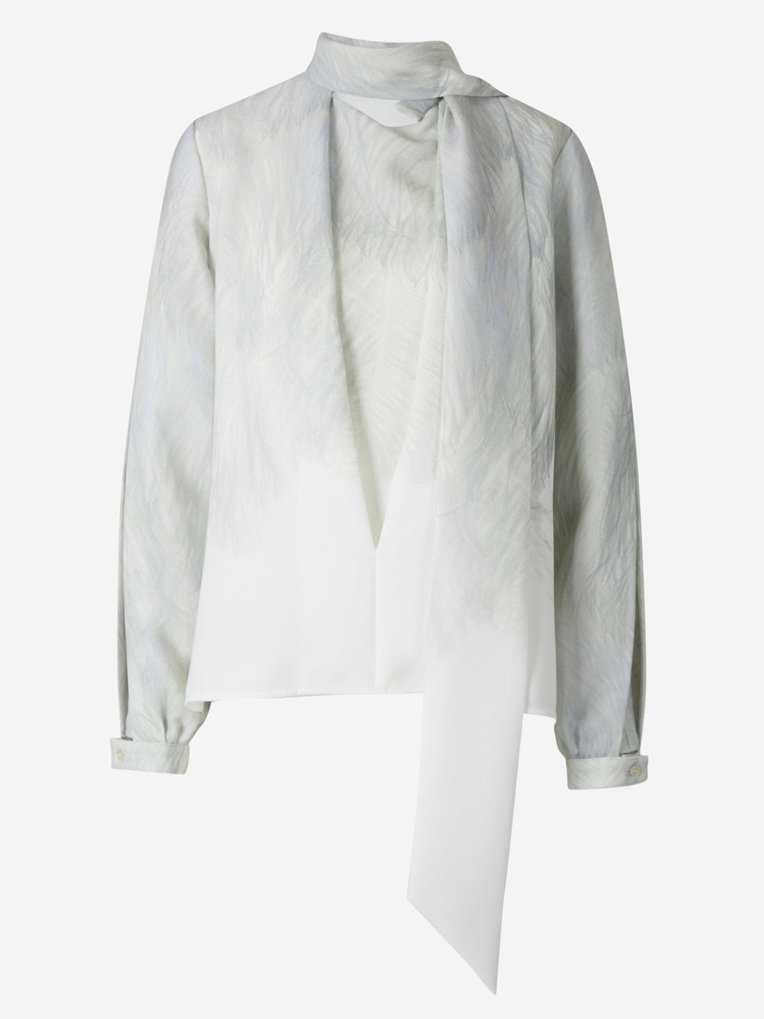 Victoria Beckham Blusa Cuello Pañuelo color Marfil sku 701-001982 00 - Foto 1