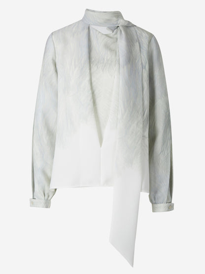 Victoria Beckham Blusa Cuello Pañuelo color Marfil sku 701-001982 00 - Foto 1