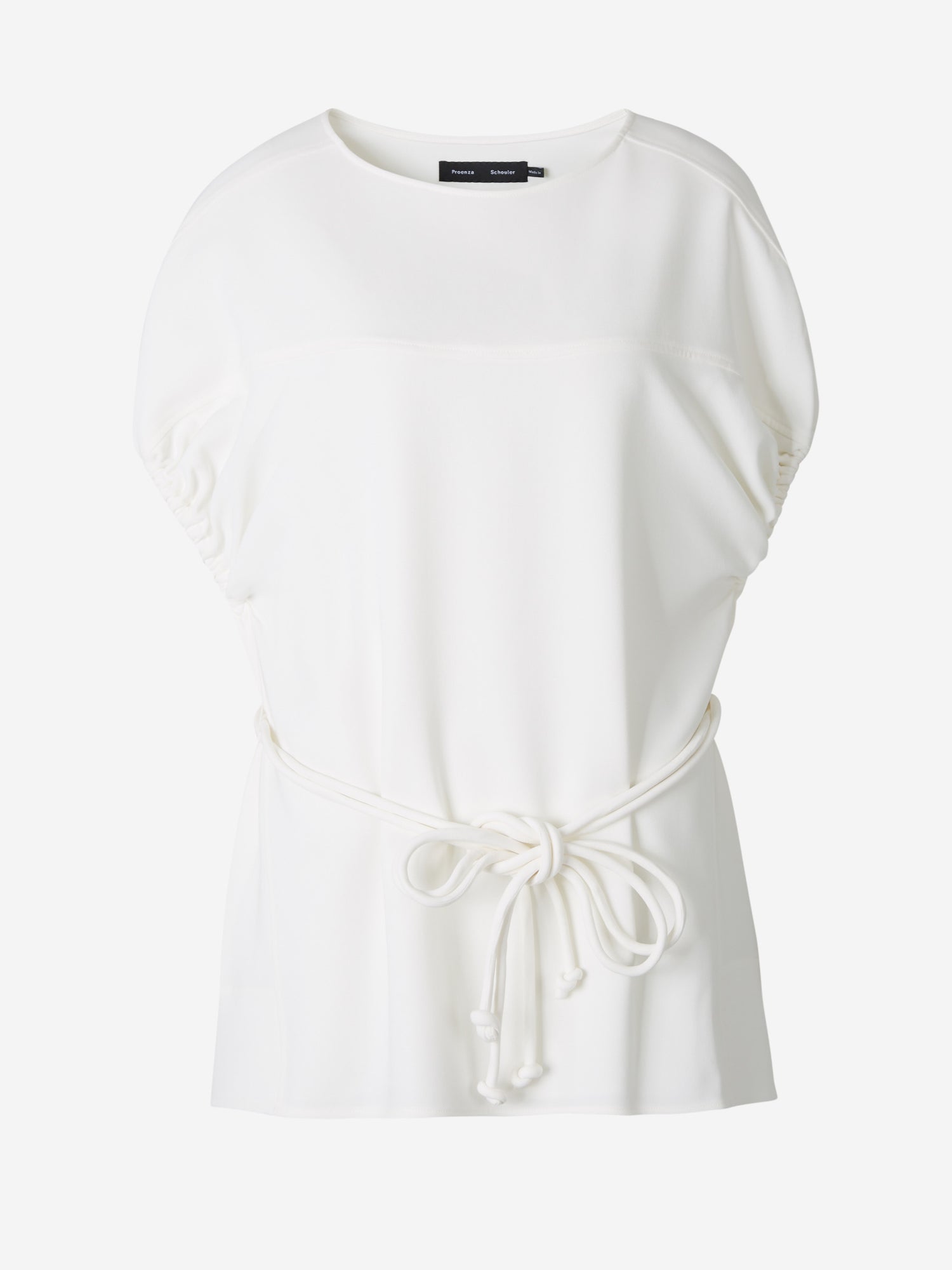Proenza Schouler Top Cocoon Crepé color Marfil sku 702-000392 01 - Foto 1