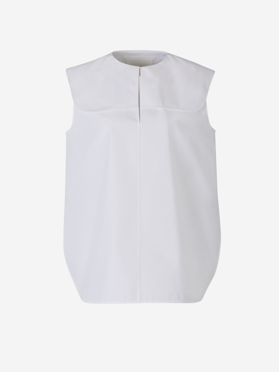 Jil Sander Blusa Popelín Algodón color Blanco sku 702-000394 01 - Foto 1