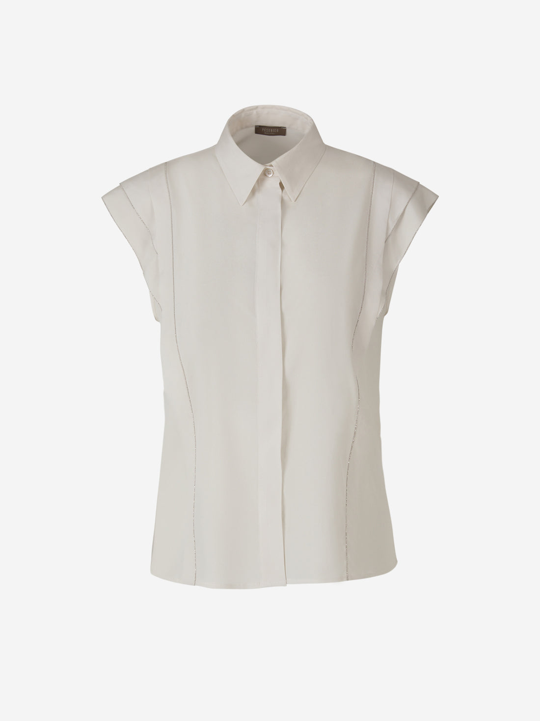 Peserico Camisa Seda Brillante color Blanco sku 702-000433 01 - Foto 1