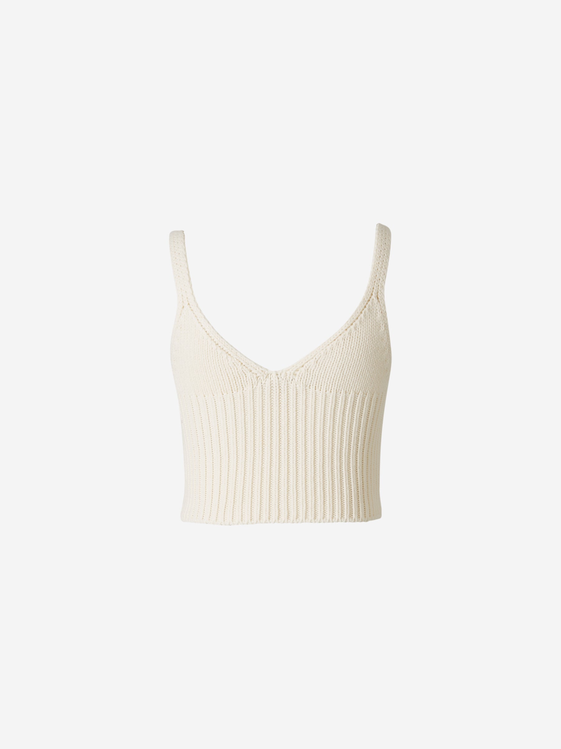 Alexander Wang Top Punto Cropped color Blanco sku 703-001788 01 - Foto 2