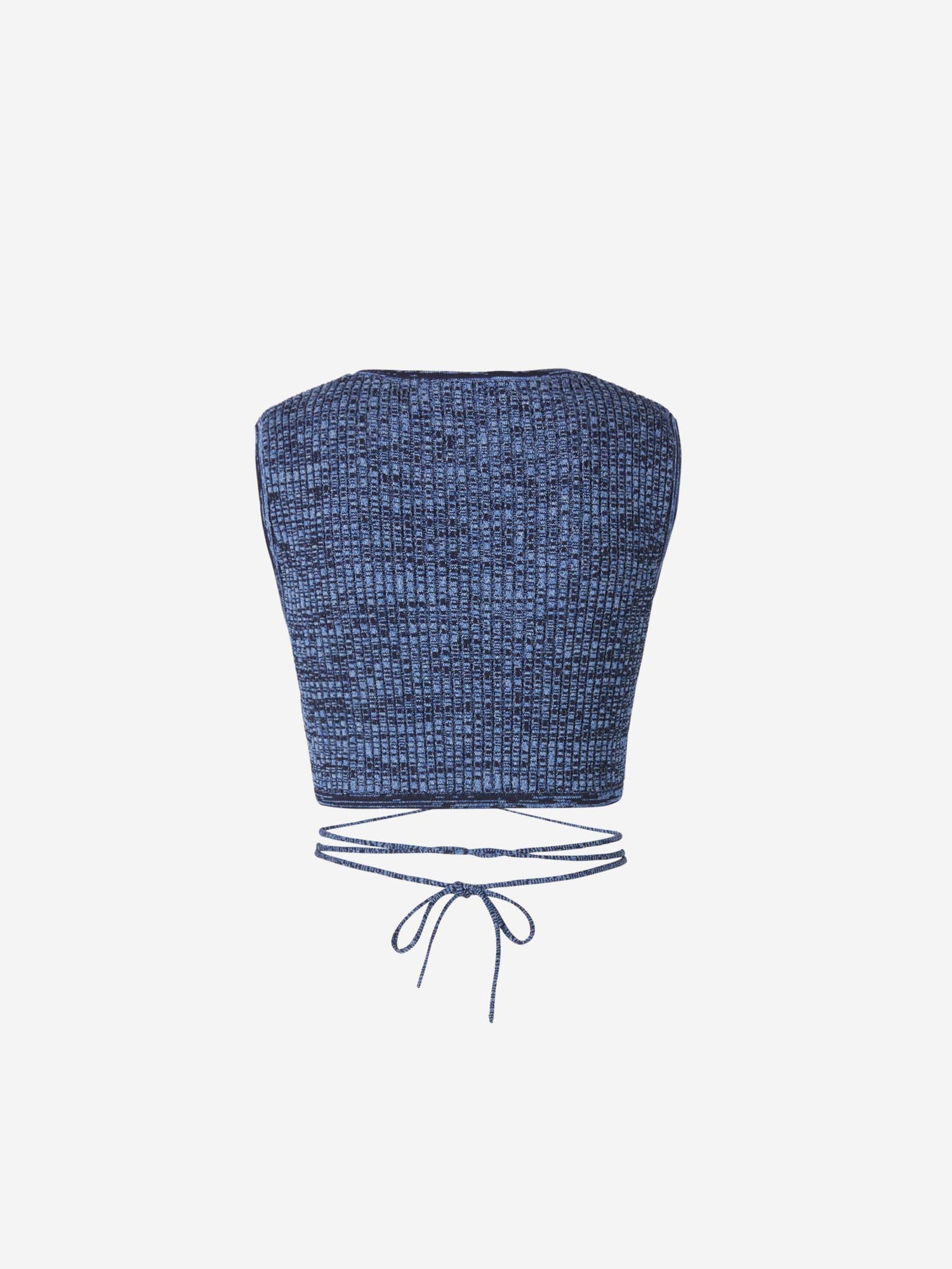 Christopher Esber Top Cropped Punto color Azul Denim sku 703-001890 01 - Foto 2