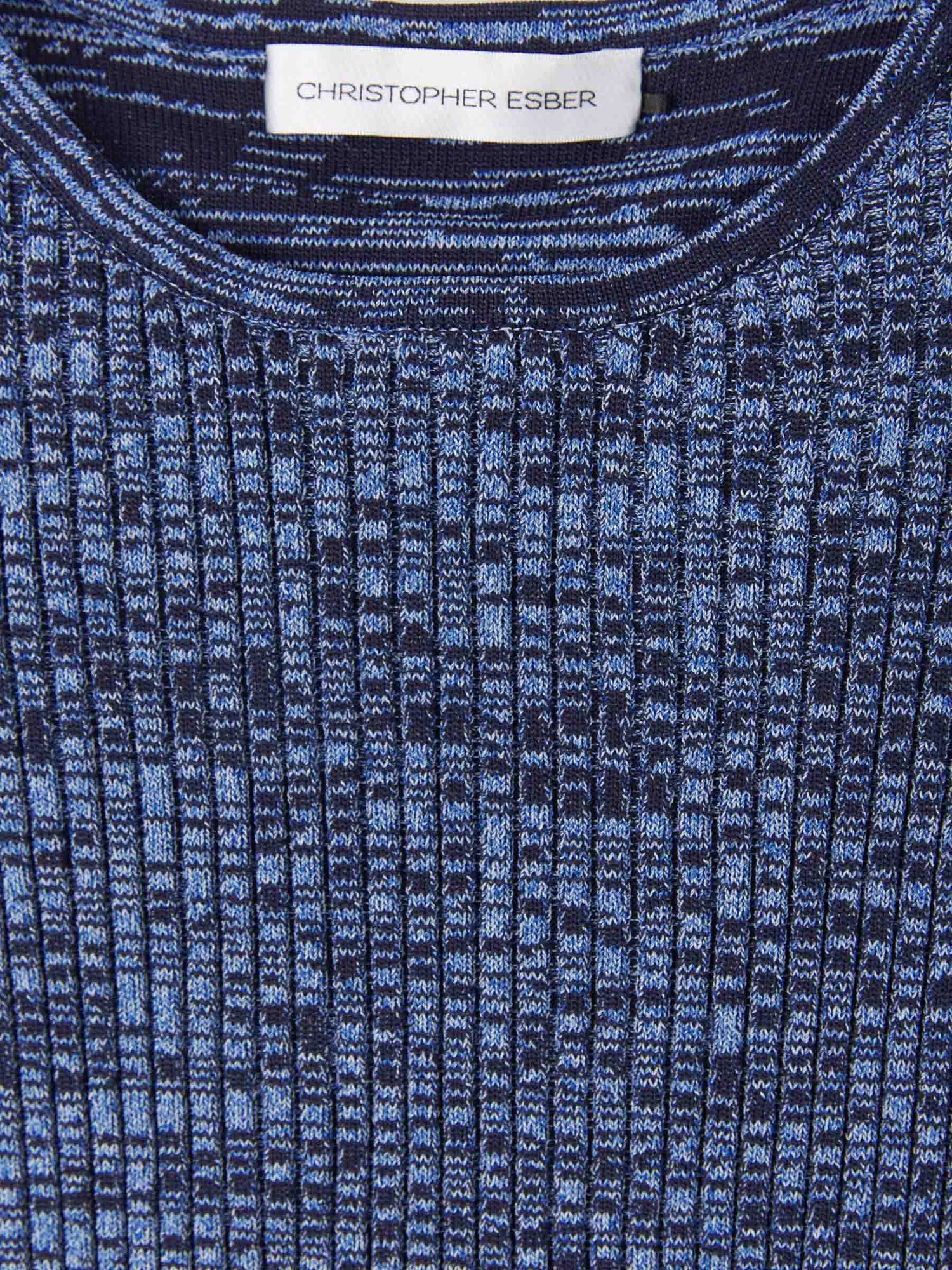 Christopher Esber Top Cropped Punto color Azul Denim sku 703-001890 01 - Foto 3
