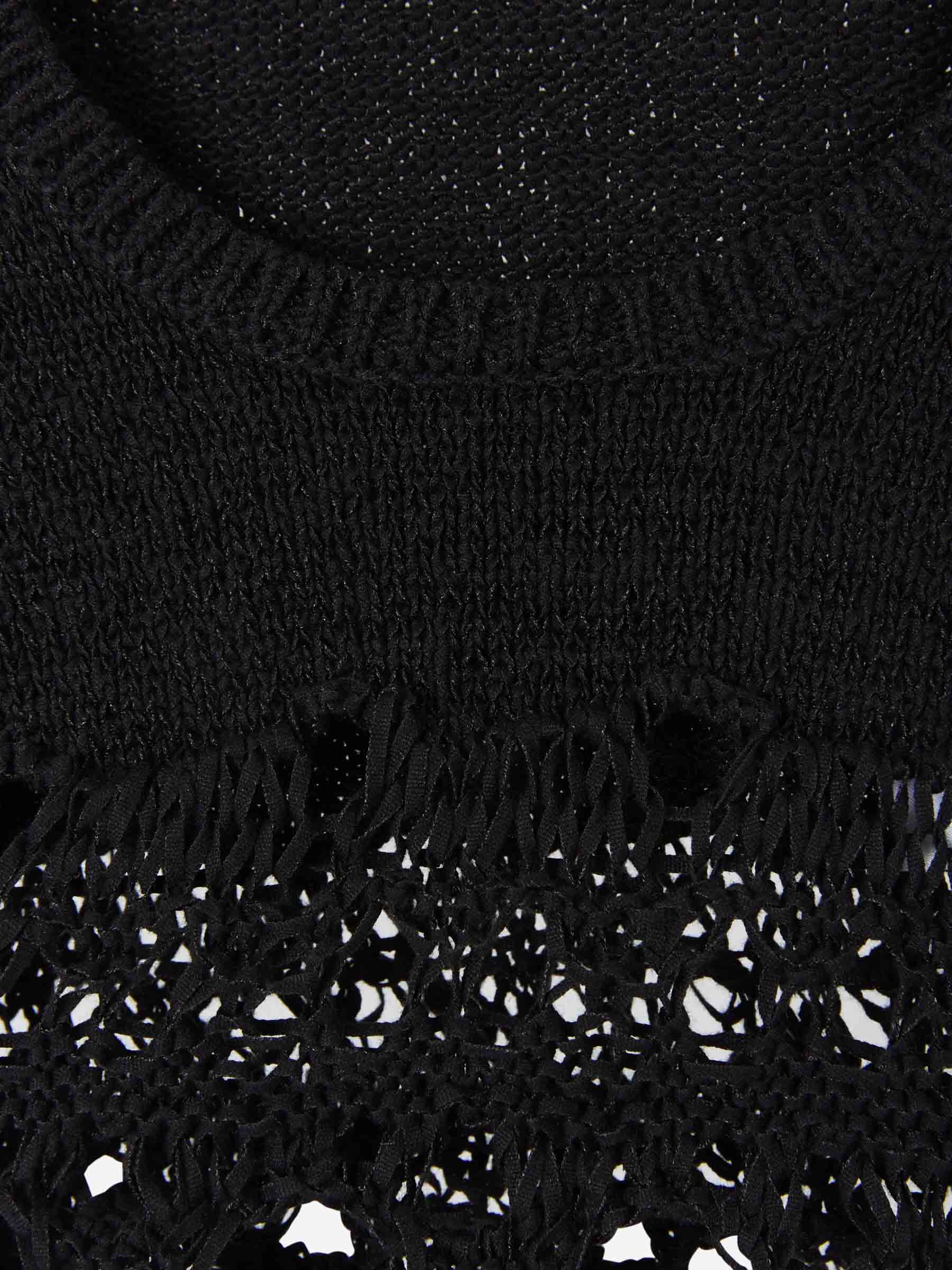 Christopher Esber Top Punto Croché color Negro sku 703-001891 01 - Foto 3