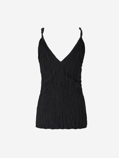 Totême Top Seda Texturizada color Negro sku 703-002041 01 - Foto 2