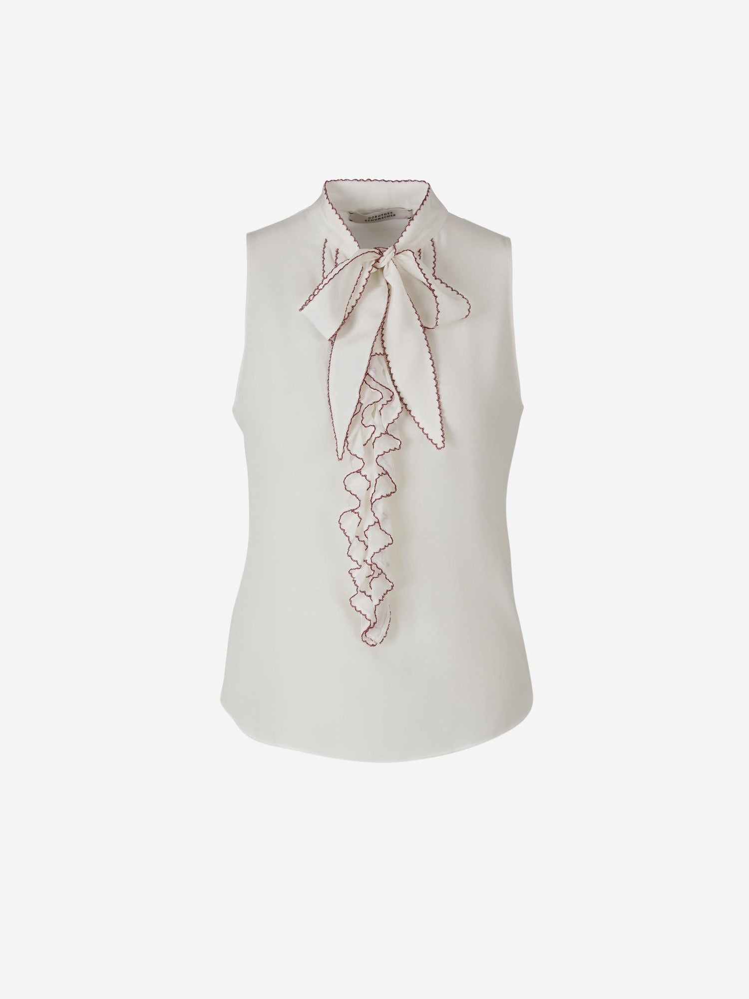 Outlet online Dorothee Schumacher Mujer Top Lazo Seda color Marfil sku 703-002052 01 - Foto 1