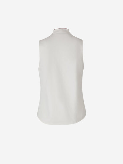 Outlet online Dorothee Schumacher Mujer Top Lazo Seda color Marfil sku 703-002052 01 - Foto 2