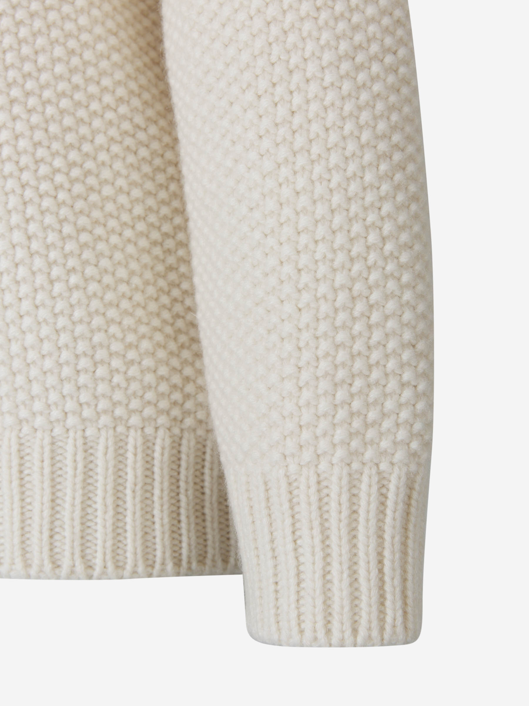 Outlet online Chloé Mujer Jersey Punto Cashmere color Marfil sku 711-002889 01 - Foto 5