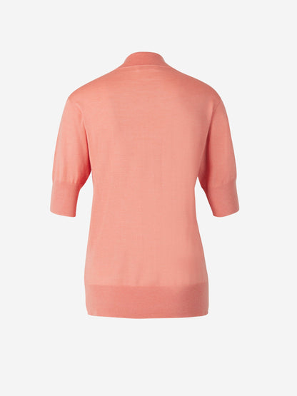 Outlet online Jil Sander Mujer Jersey Punto Cashmere color Rosa Empolvado sku 711-002917 01 - Foto 2