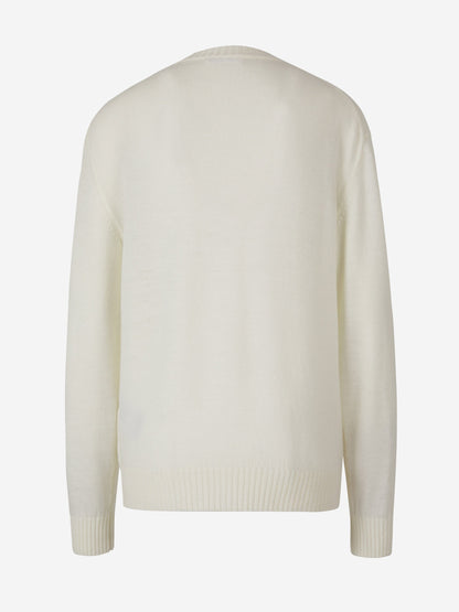 Outlet online Jil Sander Mujer Jersey Punto Lana color Marfil sku 711-002957 01 - Foto 2