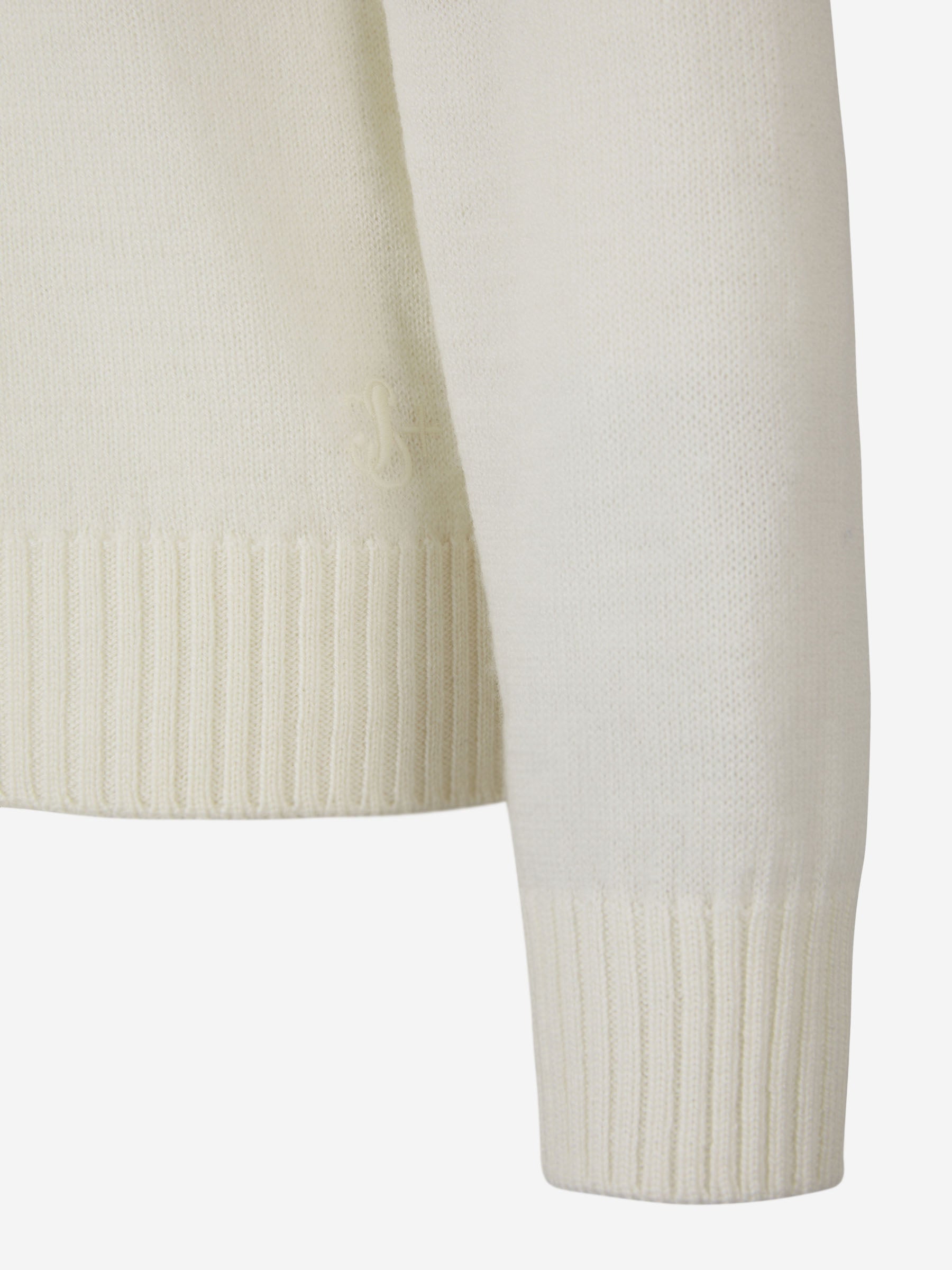 Jil Sander Jersey Punto Lana color Marfil sku 711-002957 01 - Foto 3