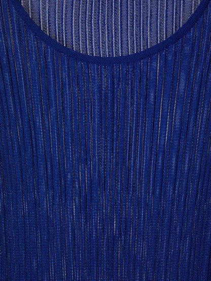 Tom Ford Jersey Texturizado Algodón color Azul Cobalto sku 711-003078 01 - Foto 2
